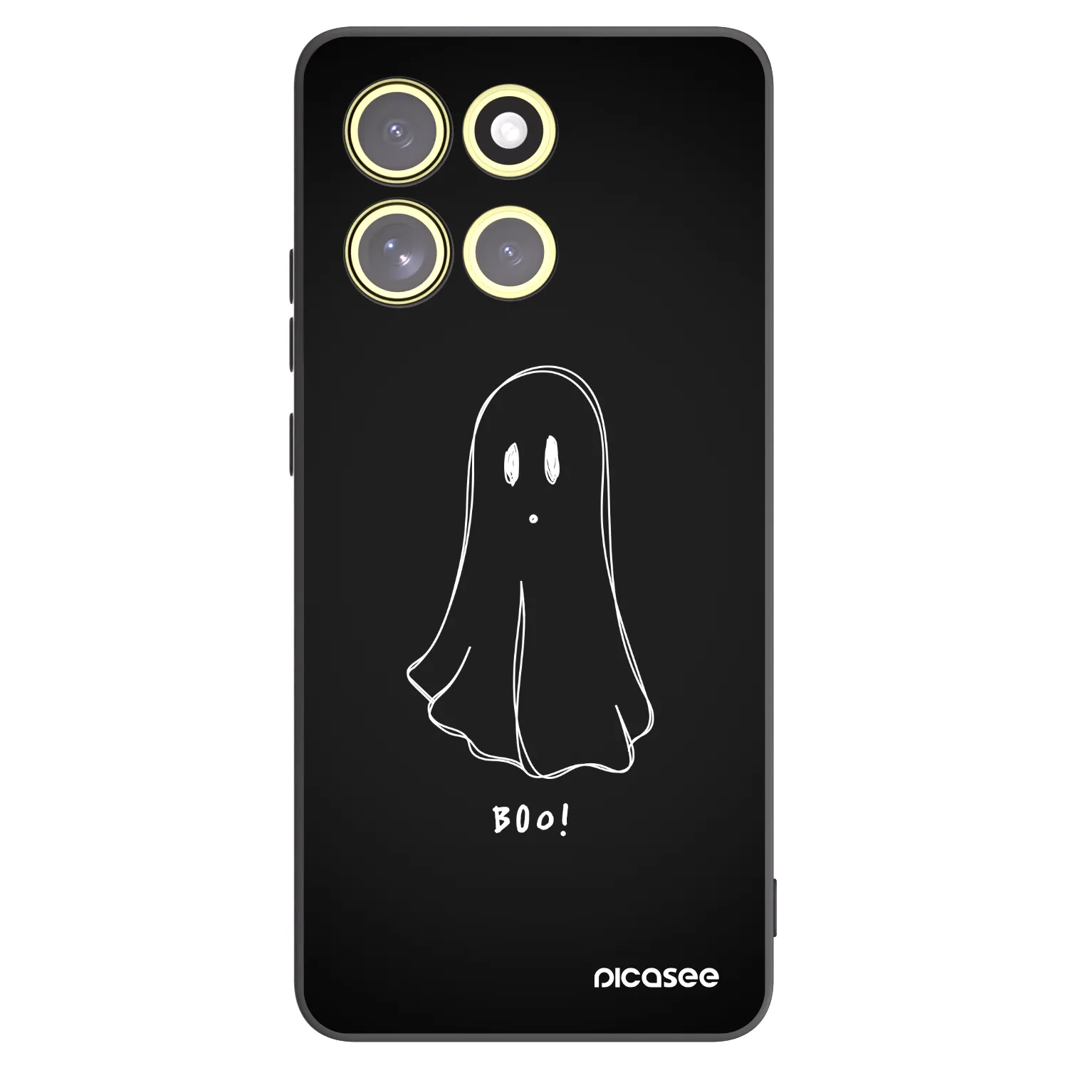 Picasee silikonski črni ovitek za Motorola Moto G86 Power 5G - Ghost 2