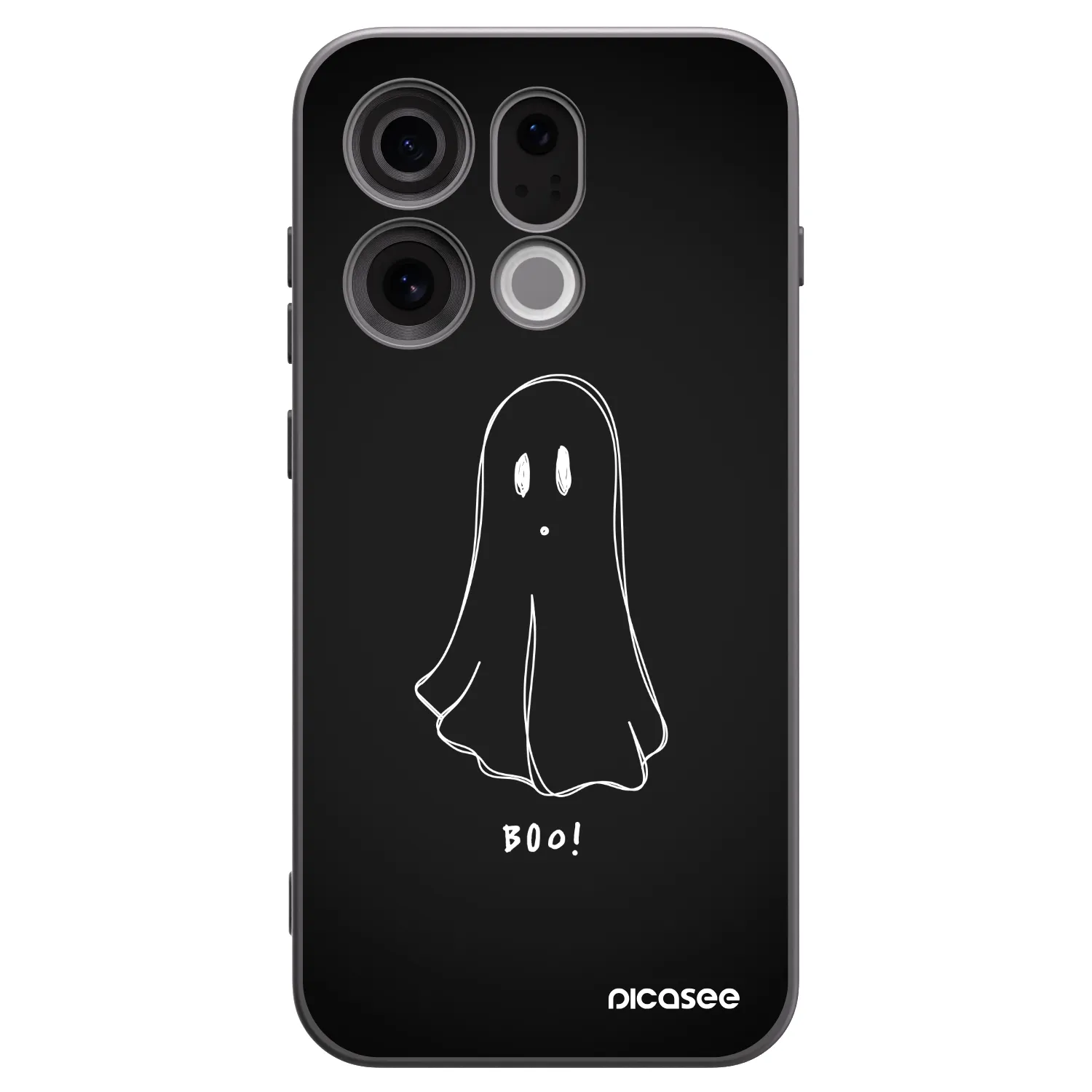 Picasee silikonski črni ovitek za OPPO Find X9 - Ghost 2
