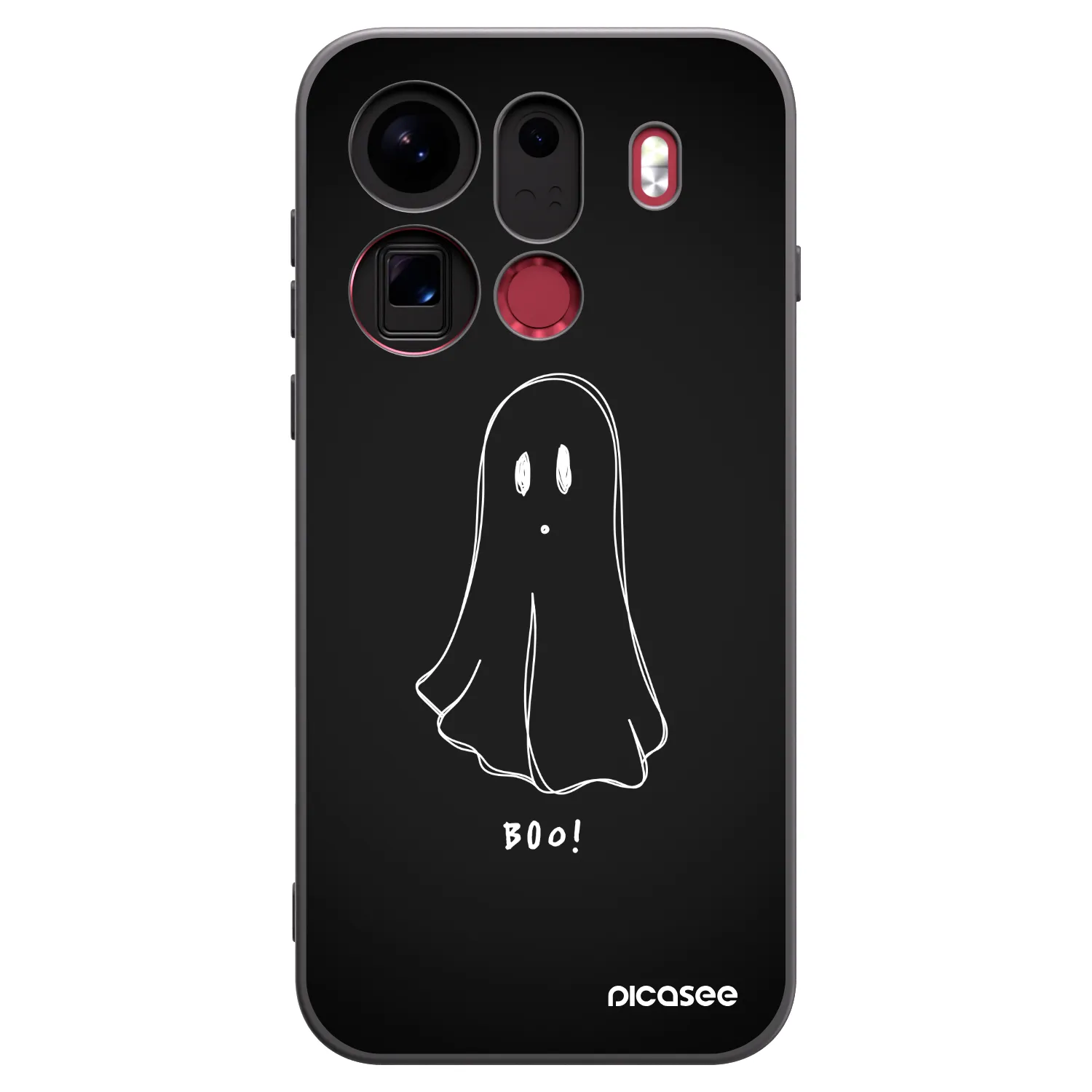 Picasee silikonski črni ovitek za OPPO Find X9 Pro - Ghost 2