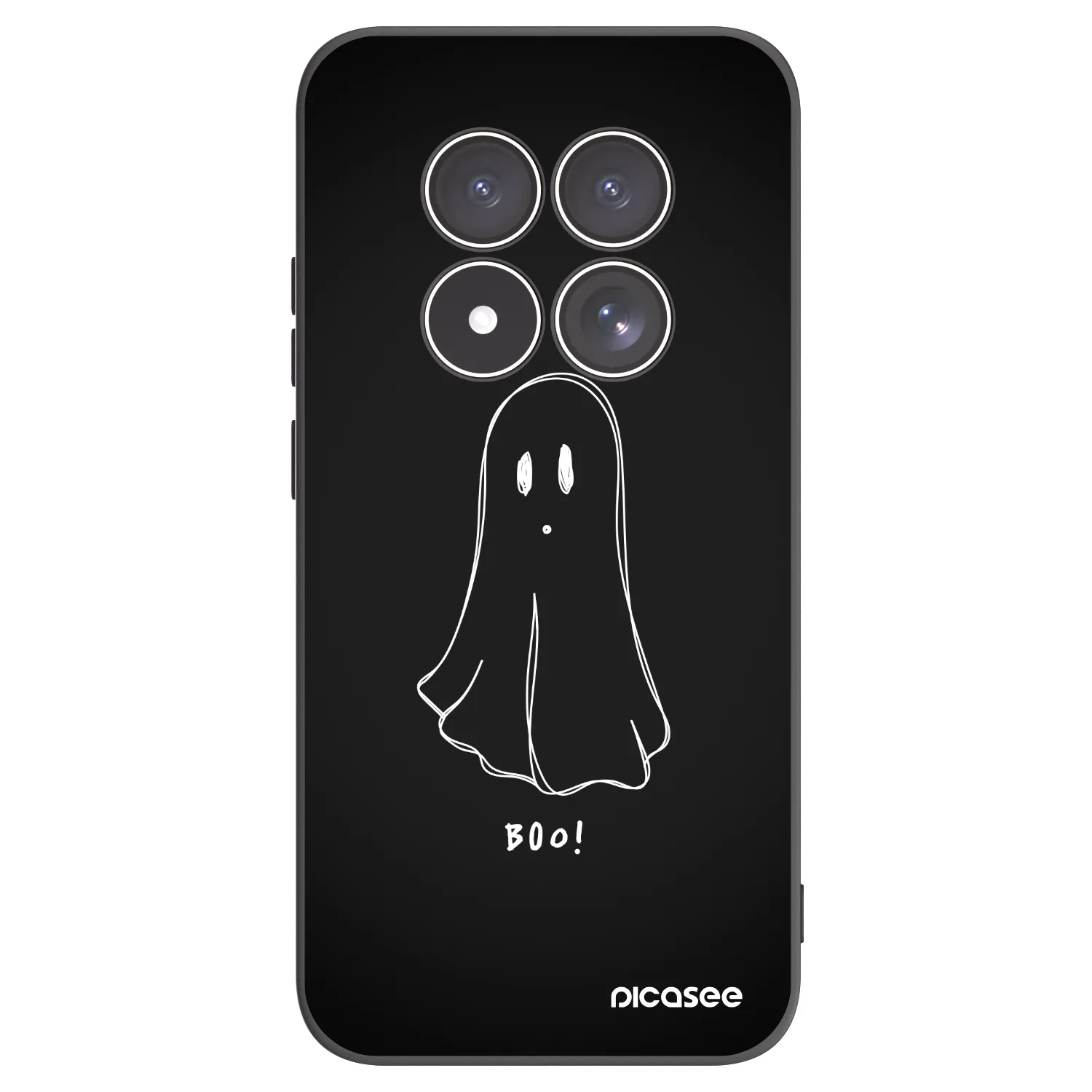 Picasee silikonski črni ovitek za Xiaomi Redmi Note 15 Pro 5G - Ghost 2