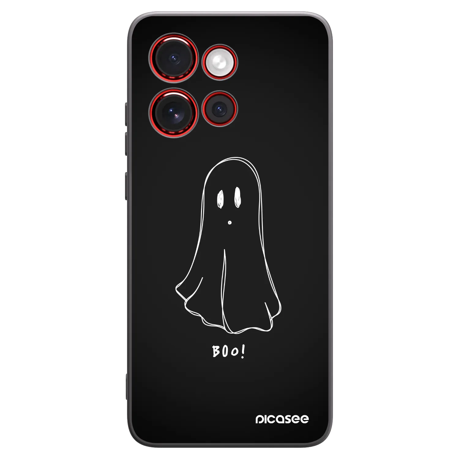 Picasee silikonski črni ovitek za Motorola Edge 60 Neo 5G - Ghost 2
