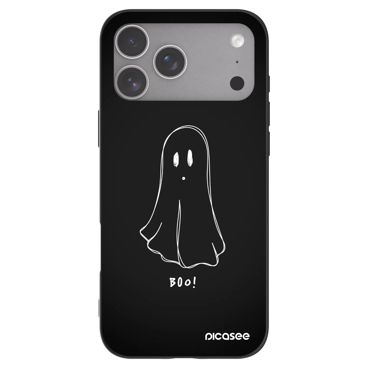 Picasee silikonski črni ovitek za Apple iPhone 18 Pro Max - Ghost 2