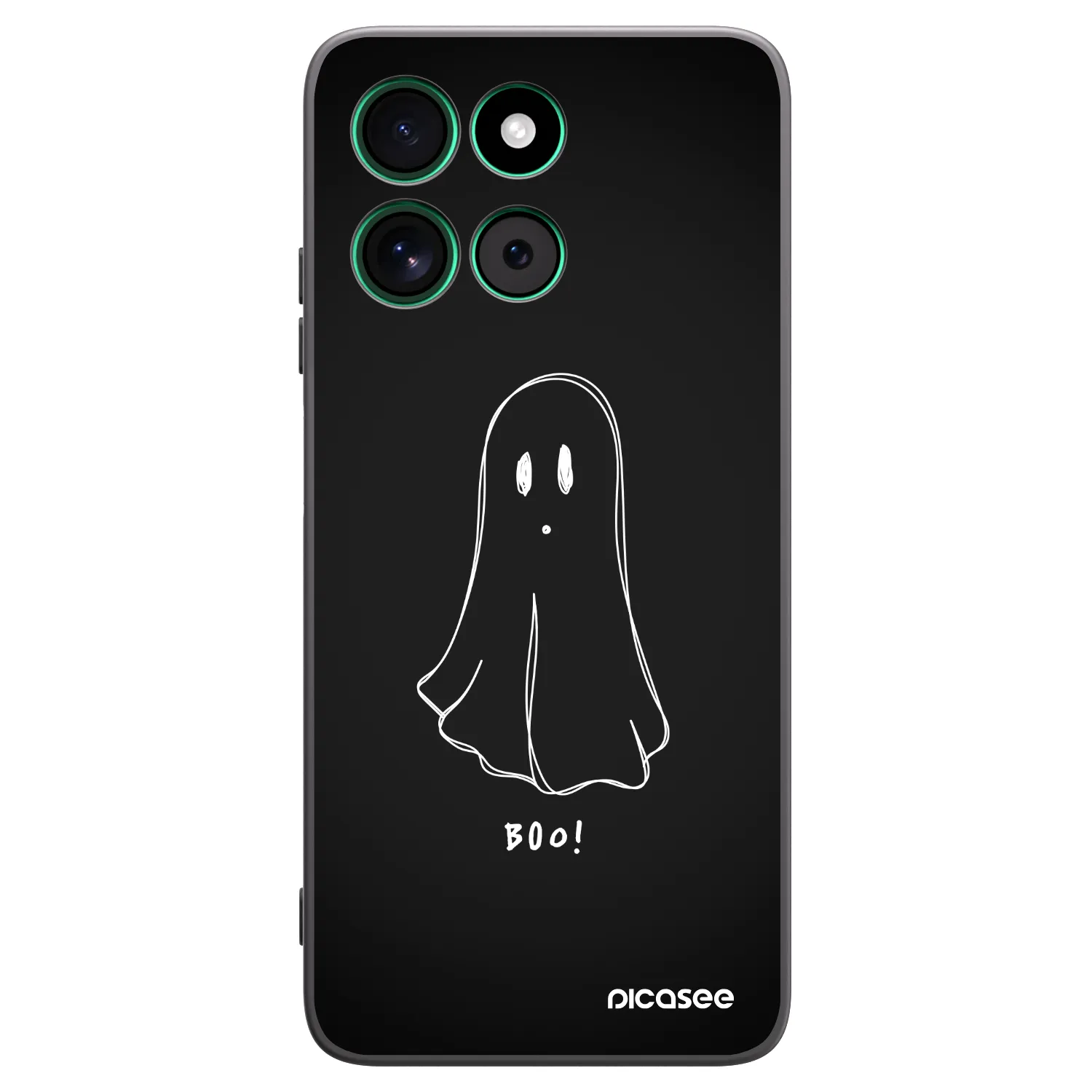 Picasee silikonski črni ovitek za Motorola Moto G57 Power - Ghost 2