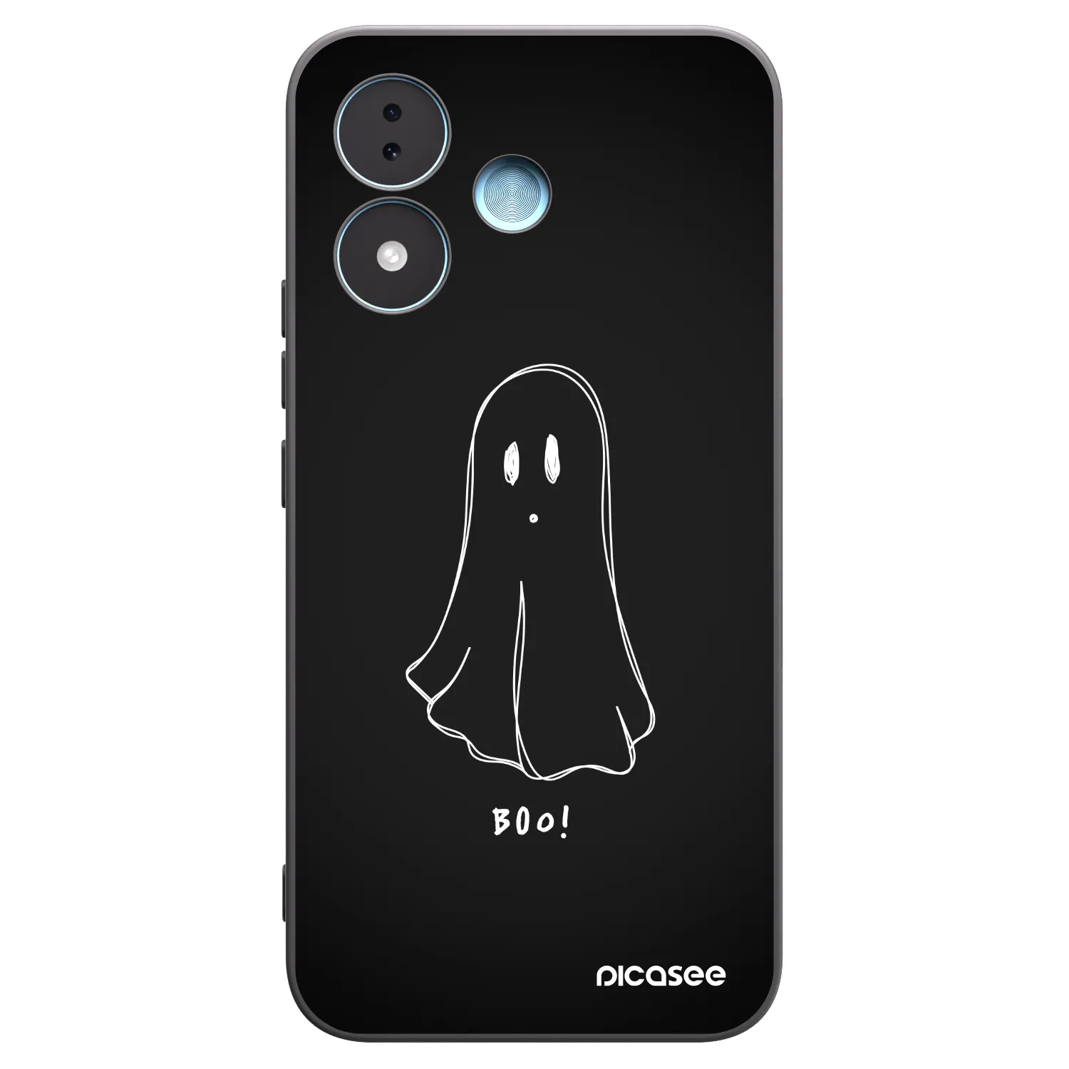 Picasee silikonski črni ovitek za Xiaomi Redmi Note 17 5G - Ghost 2