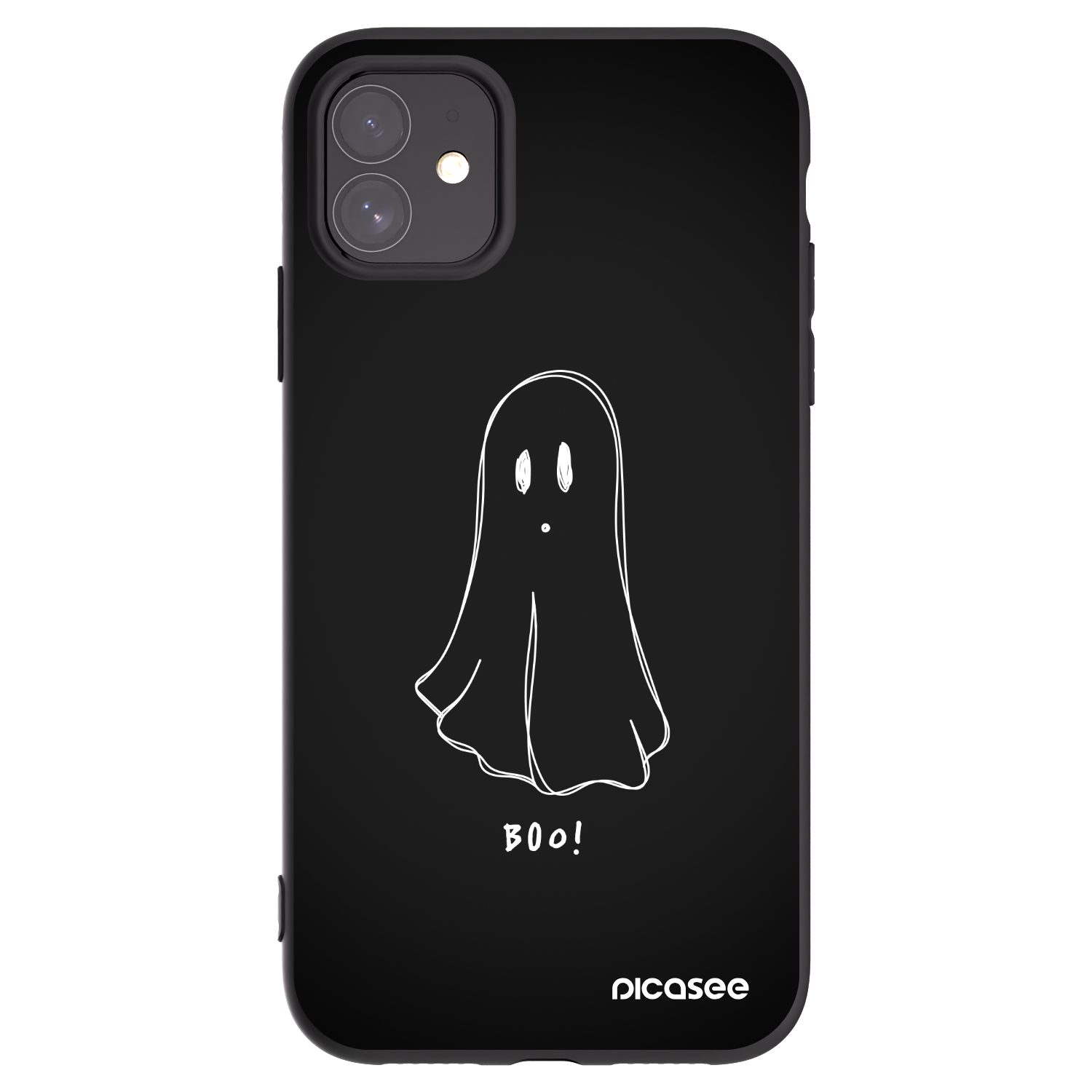 Picasee silikonski črni ovitek za Apple iPhone 11 - Ghost 2