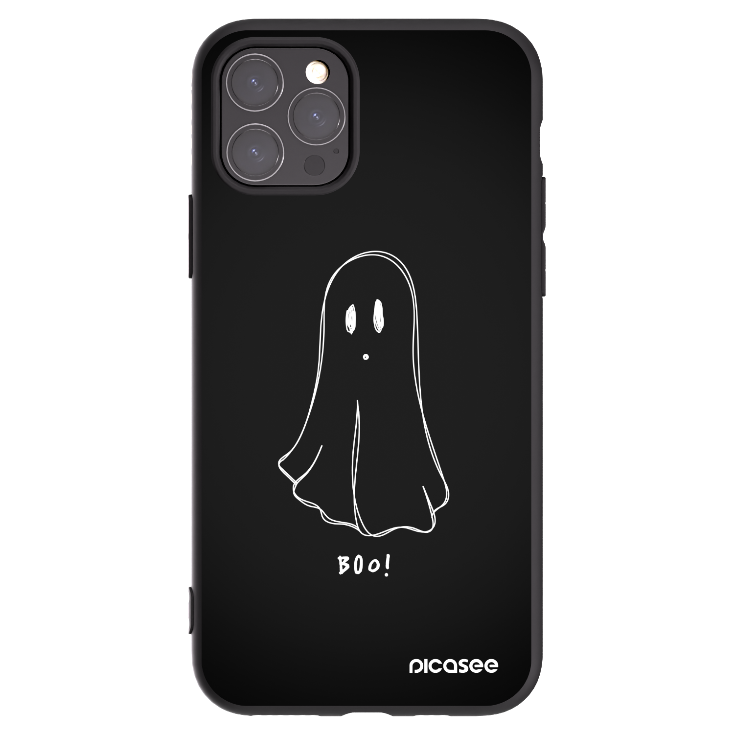 Picasee silikonski črni ovitek za Apple iPhone 11 Pro - Ghost 2