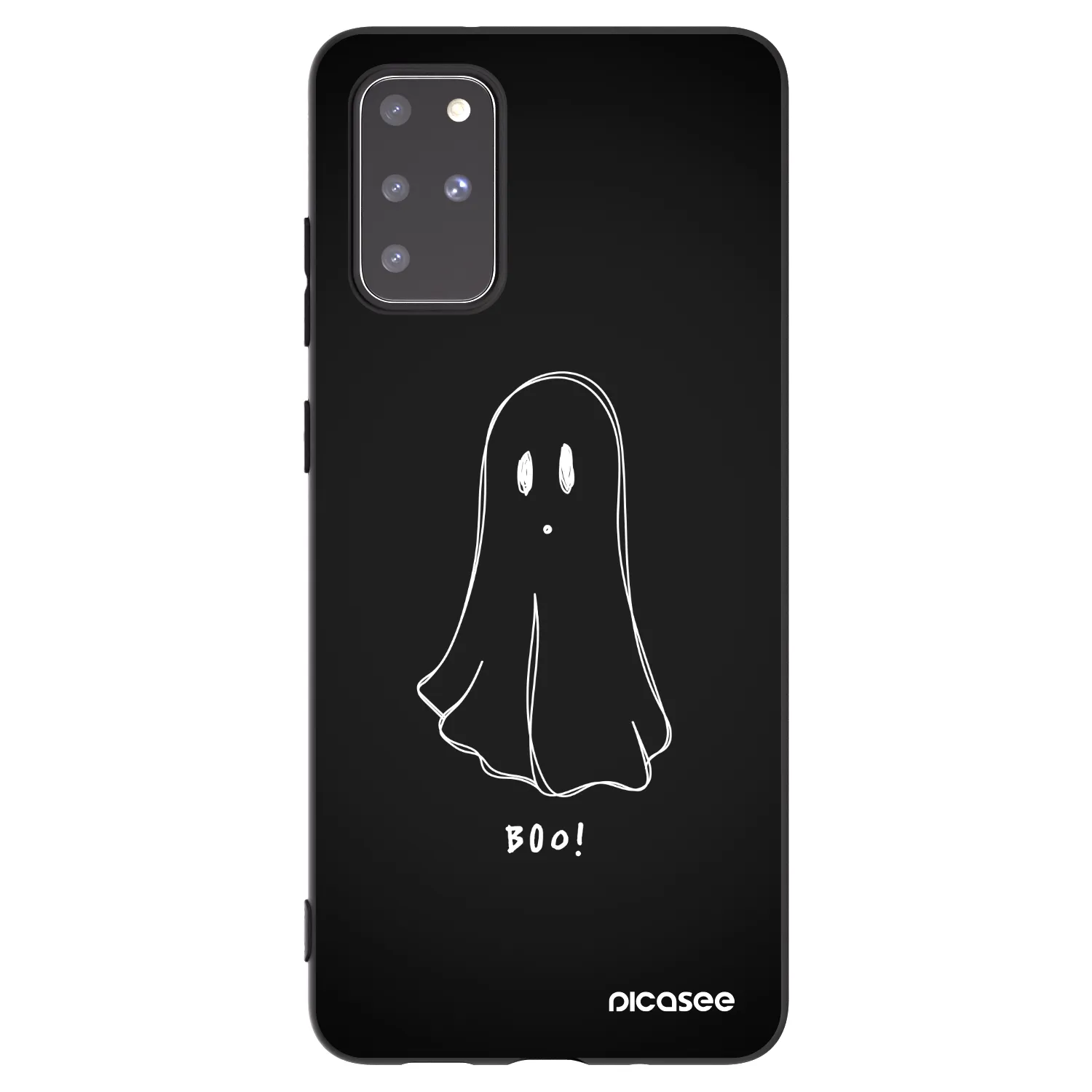 Picasee silikonski črni ovitek za Samsung Galaxy S20+ G985F - Ghost 2