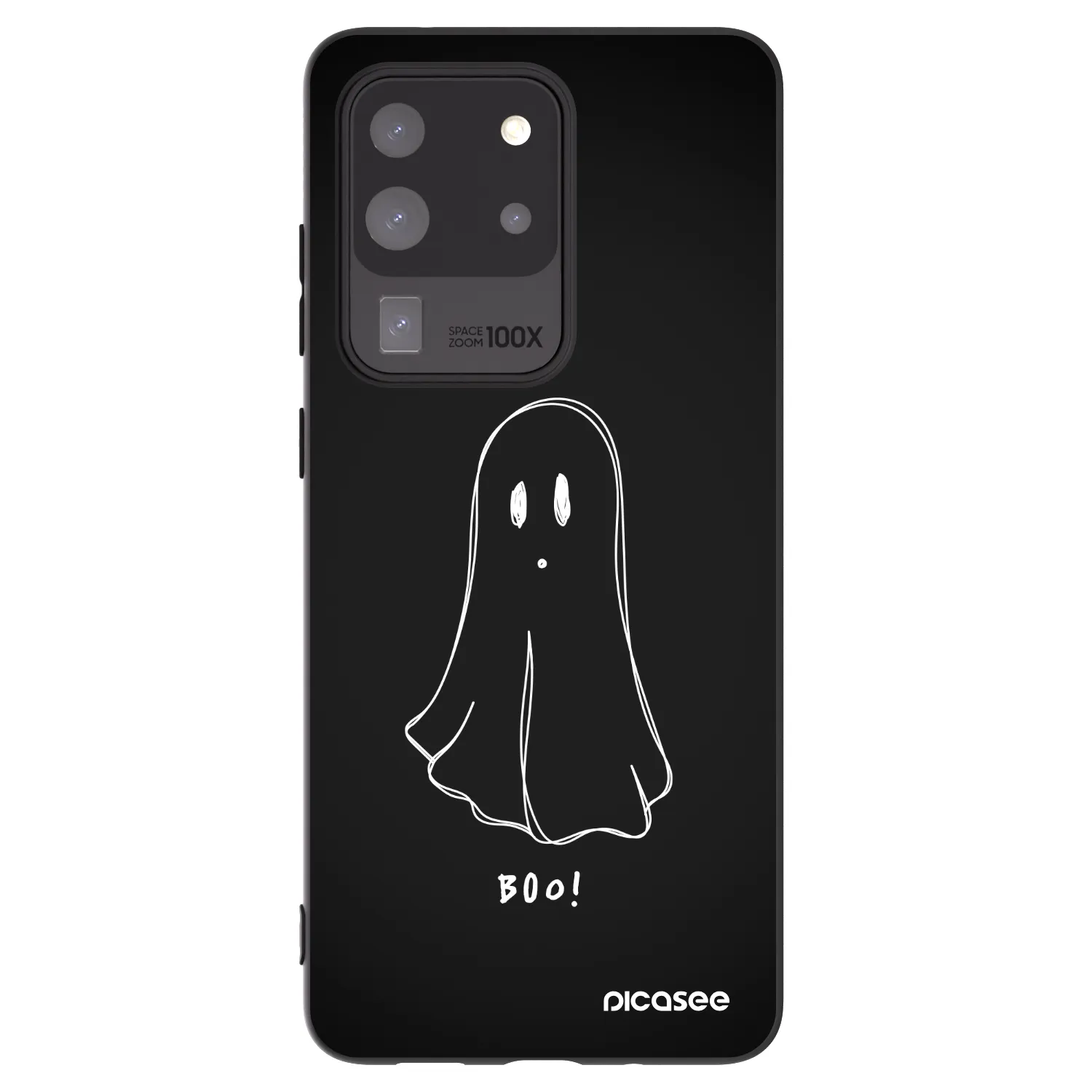 Picasee silikonski črni ovitek za Samsung Galaxy S20 Ultra 5G G988F - Ghost 2