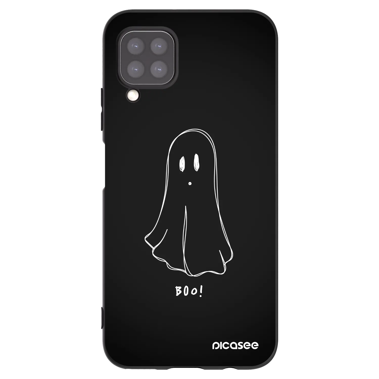 Picasee silikonski črni ovitek za Huawei P40 Lite - Ghost 2