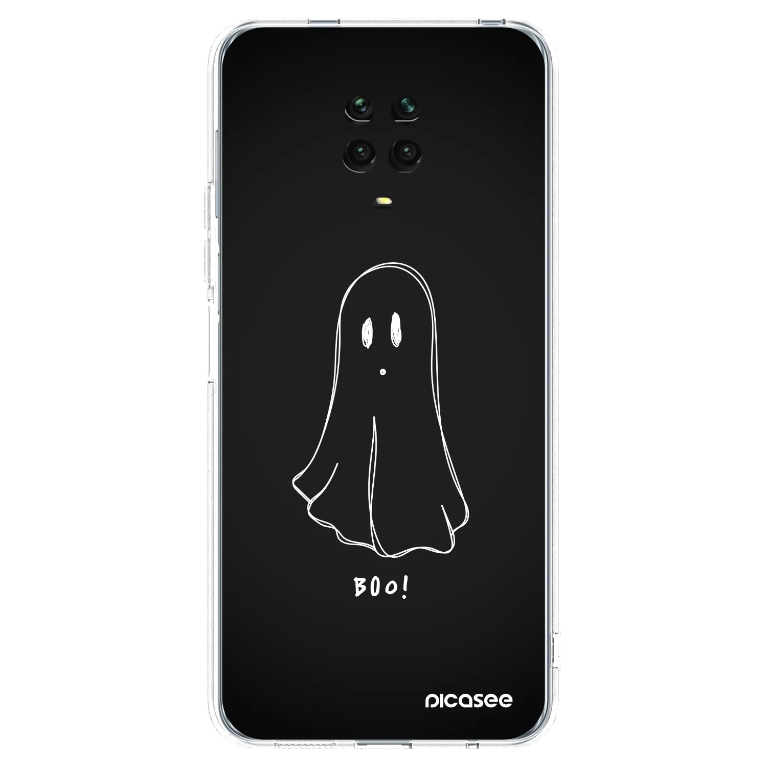 Picasee silikonski prozorni ovitek za Xiaomi Redmi Note 9 Pro - Ghost 2