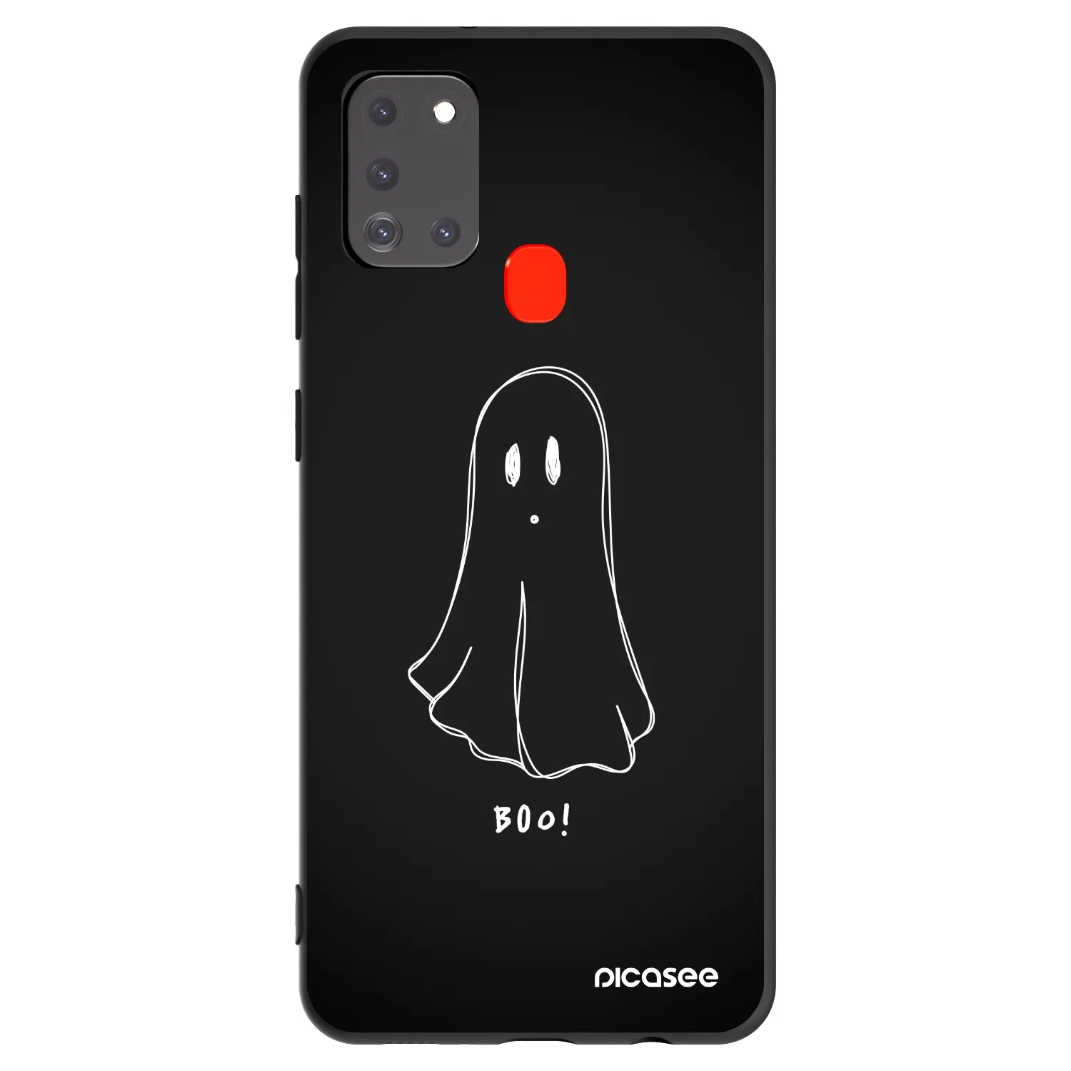 Picasee silikonski črni ovitek za Samsung Galaxy A21s - Ghost 2