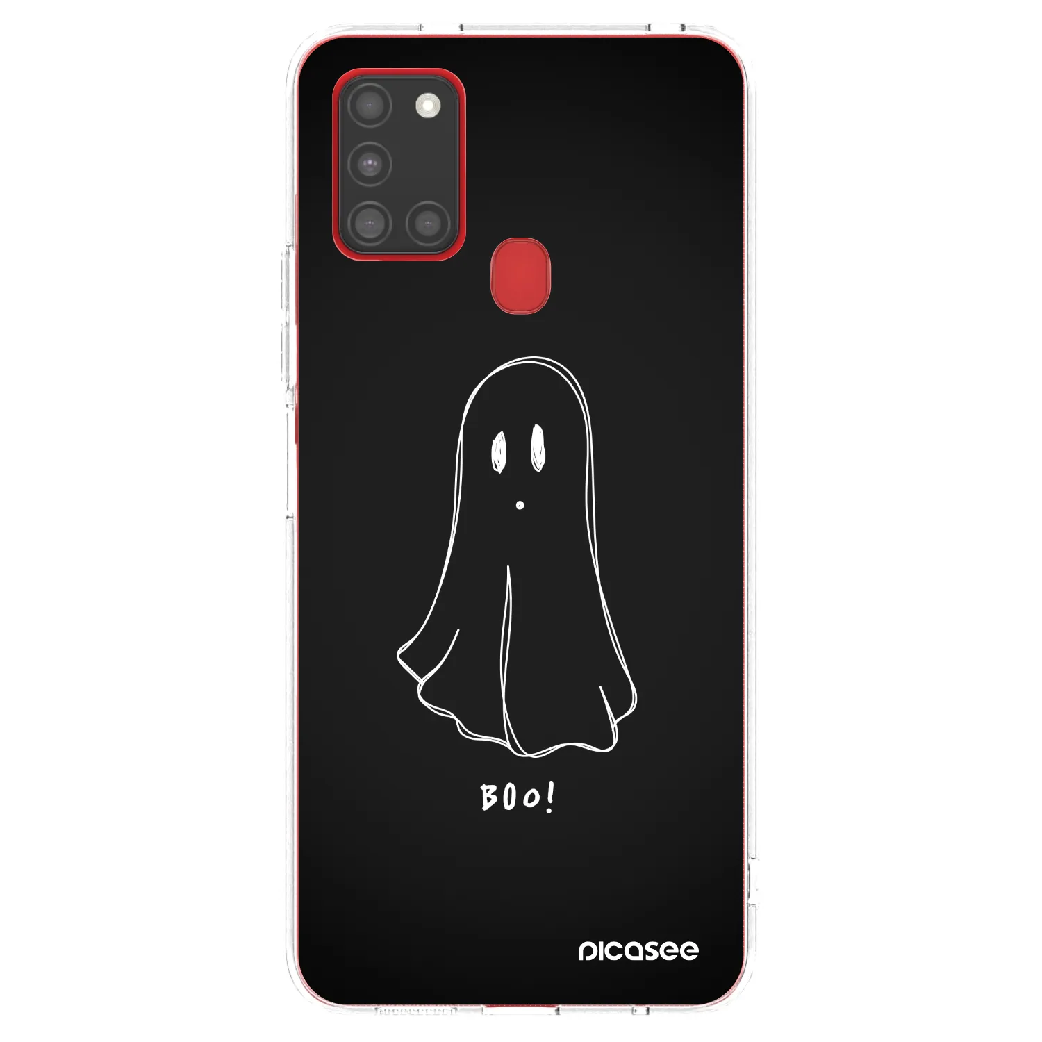 Picasee silikonski prozorni ovitek za Samsung Galaxy A21s - Ghost 2