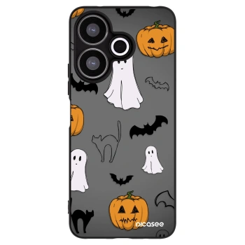 Picasee silikonski črni ovitek za Xiaomi Redmi 13 4G - Spooky crew