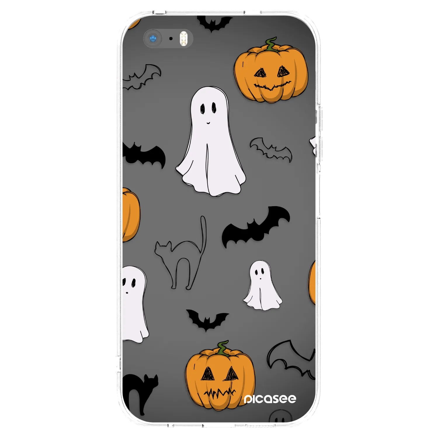 Picasee silikonski prozorni ovitek za Apple iPhone 5/5S/SE - Spooky crew