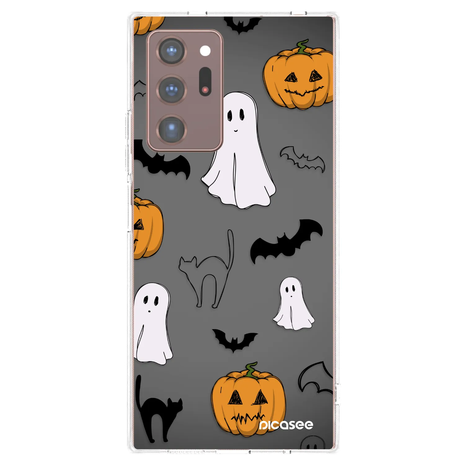 Picasee silikonski prozorni ovitek za Samsung Galaxy Note 20 Ultra - Spooky crew