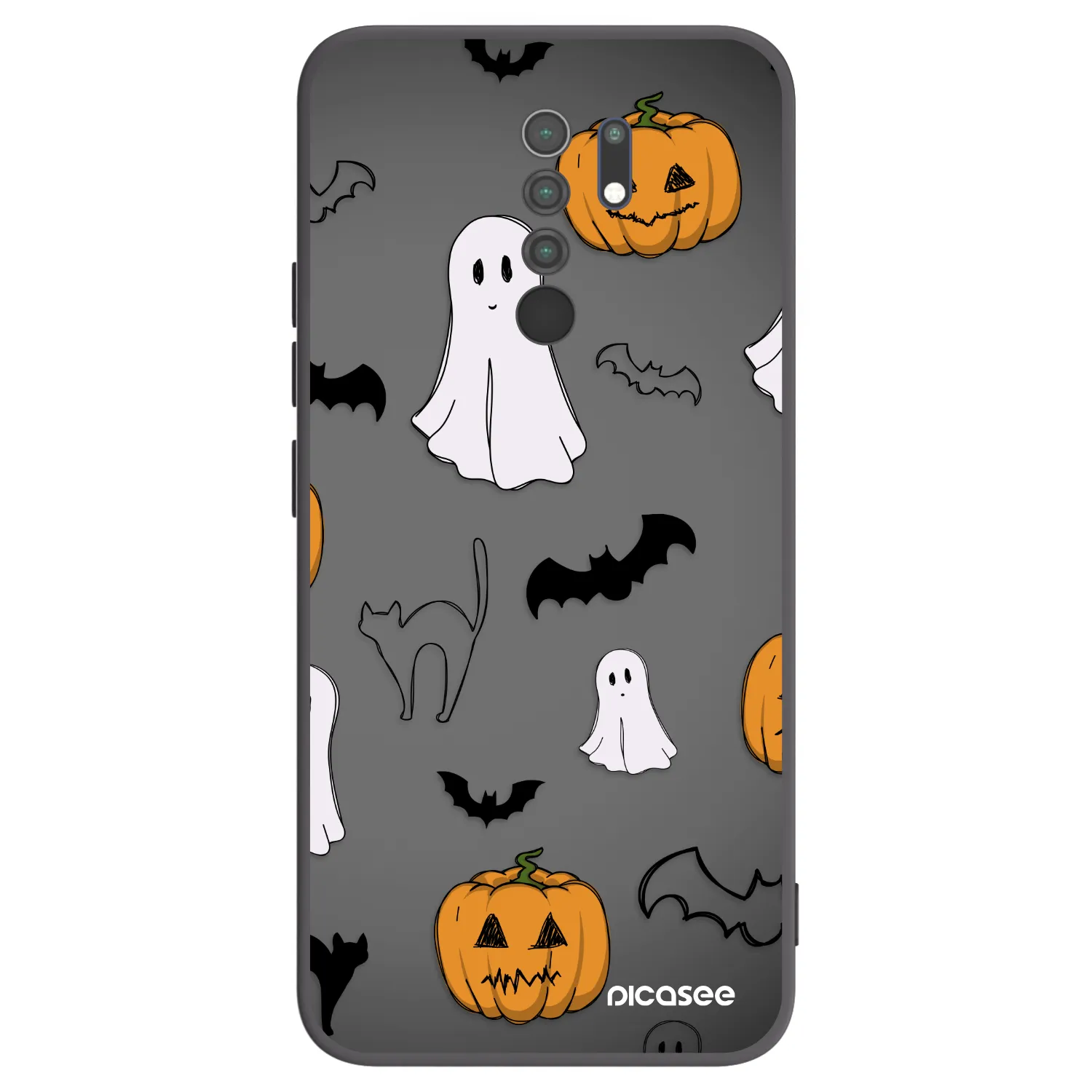 Picasee silikonski črni ovitek za Xiaomi Redmi 9 - Spooky crew