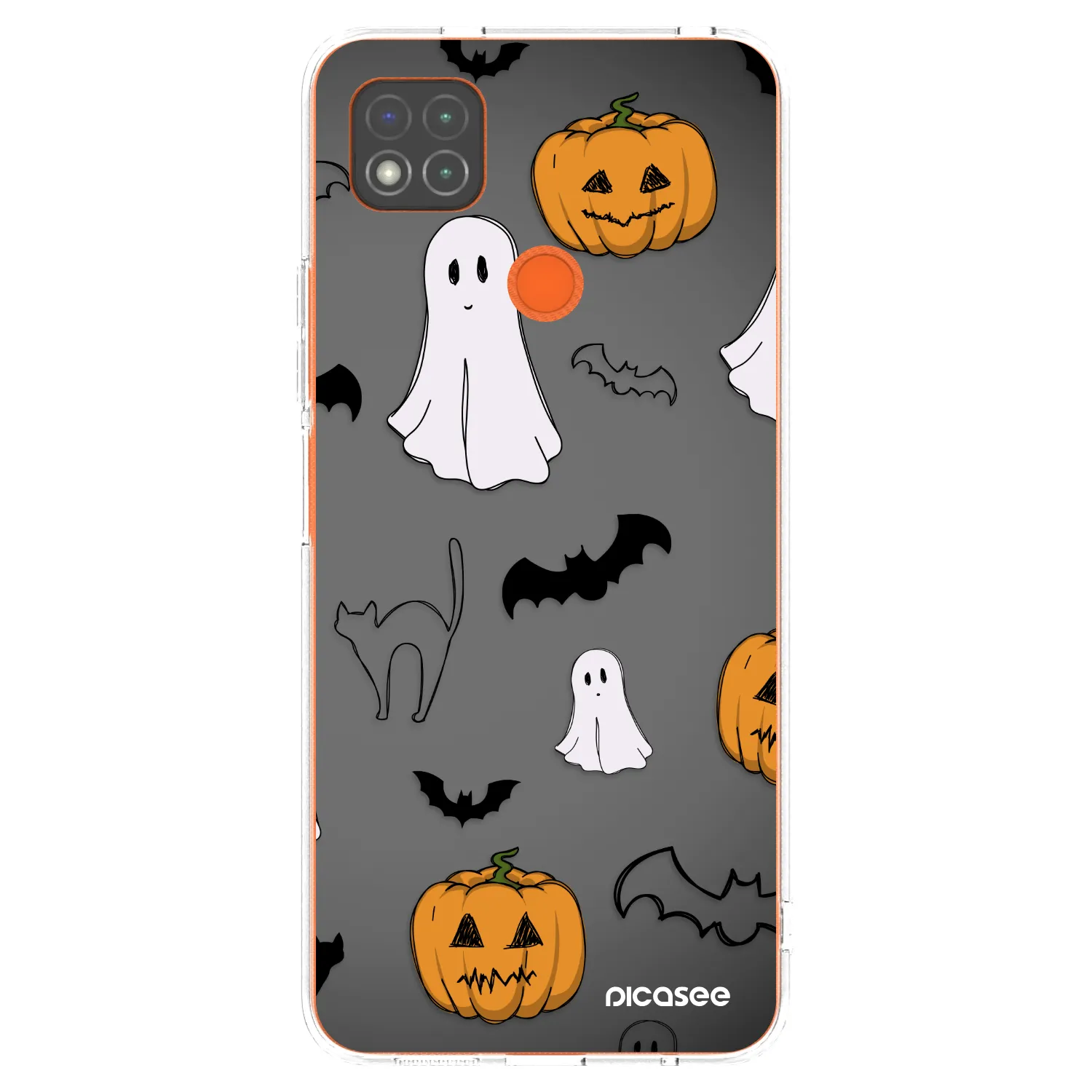Picasee silikonski prozorni ovitek za Xiaomi Redmi 9C - Spooky crew