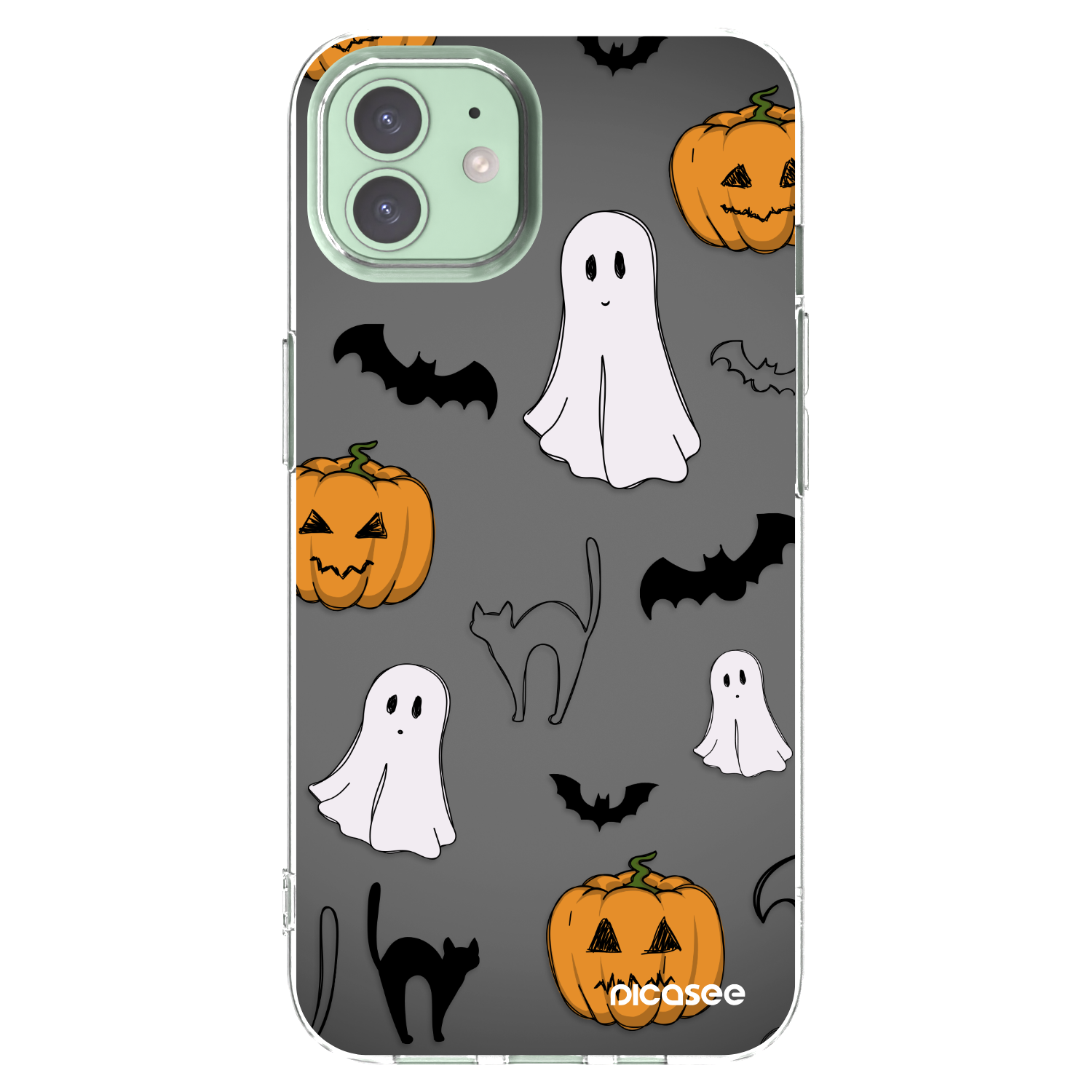 Picasee silikonski prozorni ovitek za Apple iPhone 12 Pro - Spooky crew