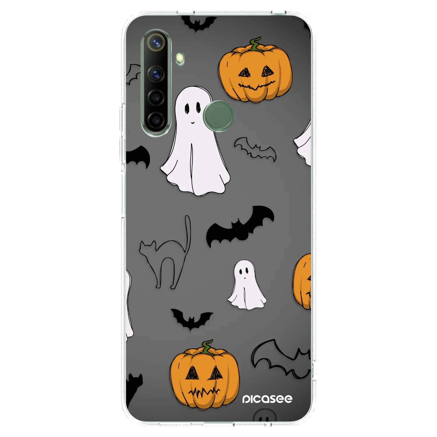 Picasee silikonski prozorni ovitek za Realme 6i - Spooky crew