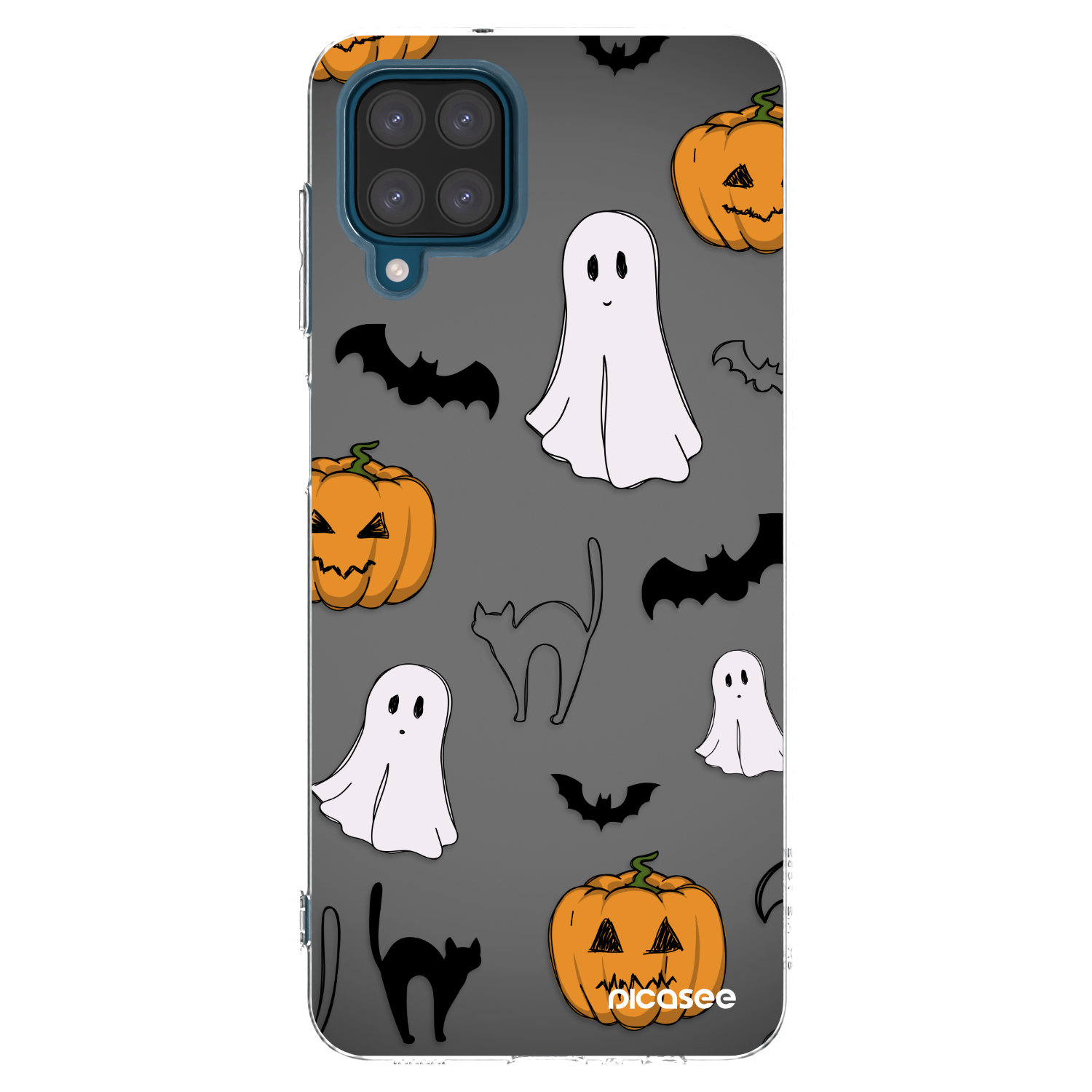 Picasee silikonski prozorni ovitek za Samsung Galaxy A12 A125F - Spooky crew
