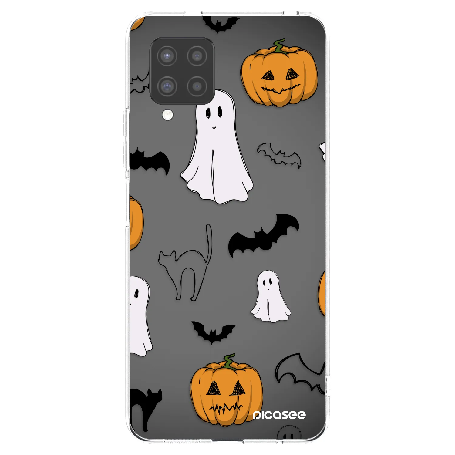Picasee silikonski prozorni ovitek za Samsung Galaxy A42 A426B - Spooky crew