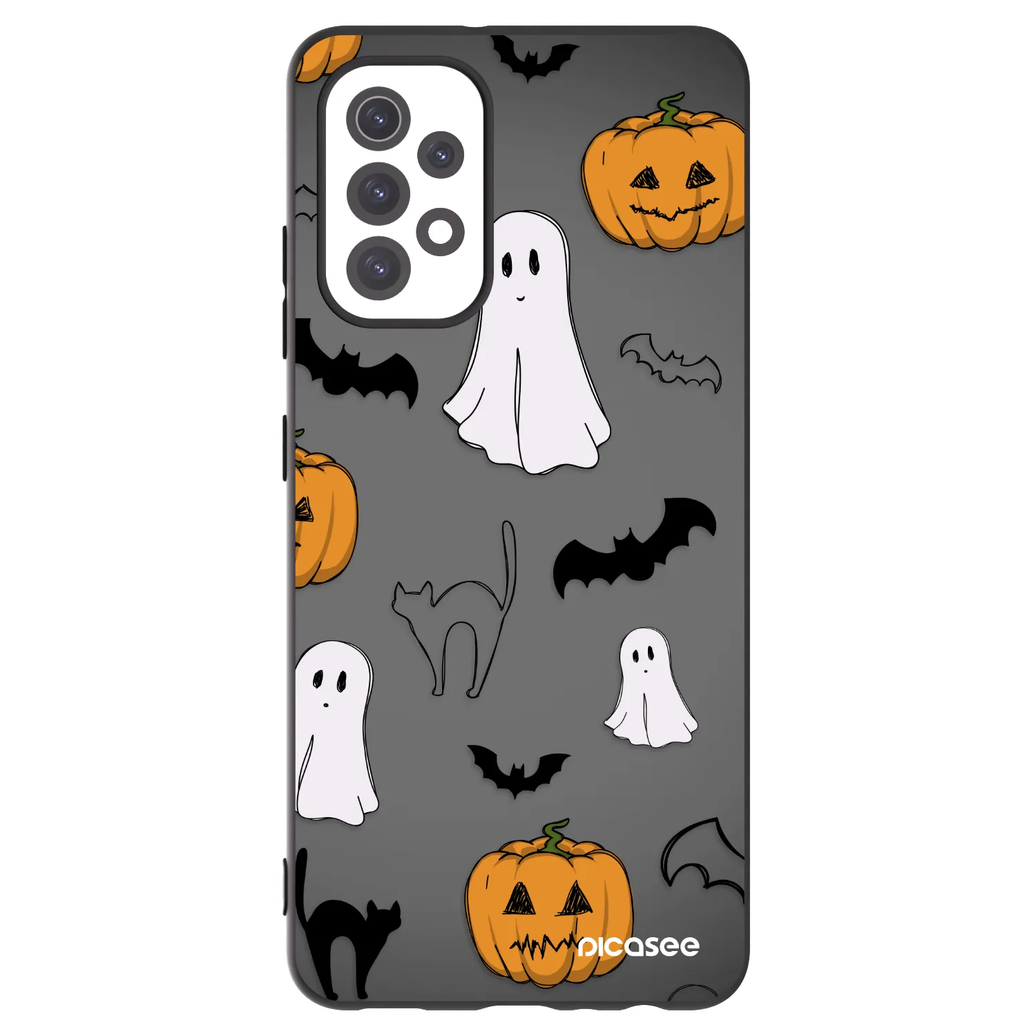 Picasee silikonski črni ovitek za Samsung Galaxy A32 5G A326B - Spooky crew
