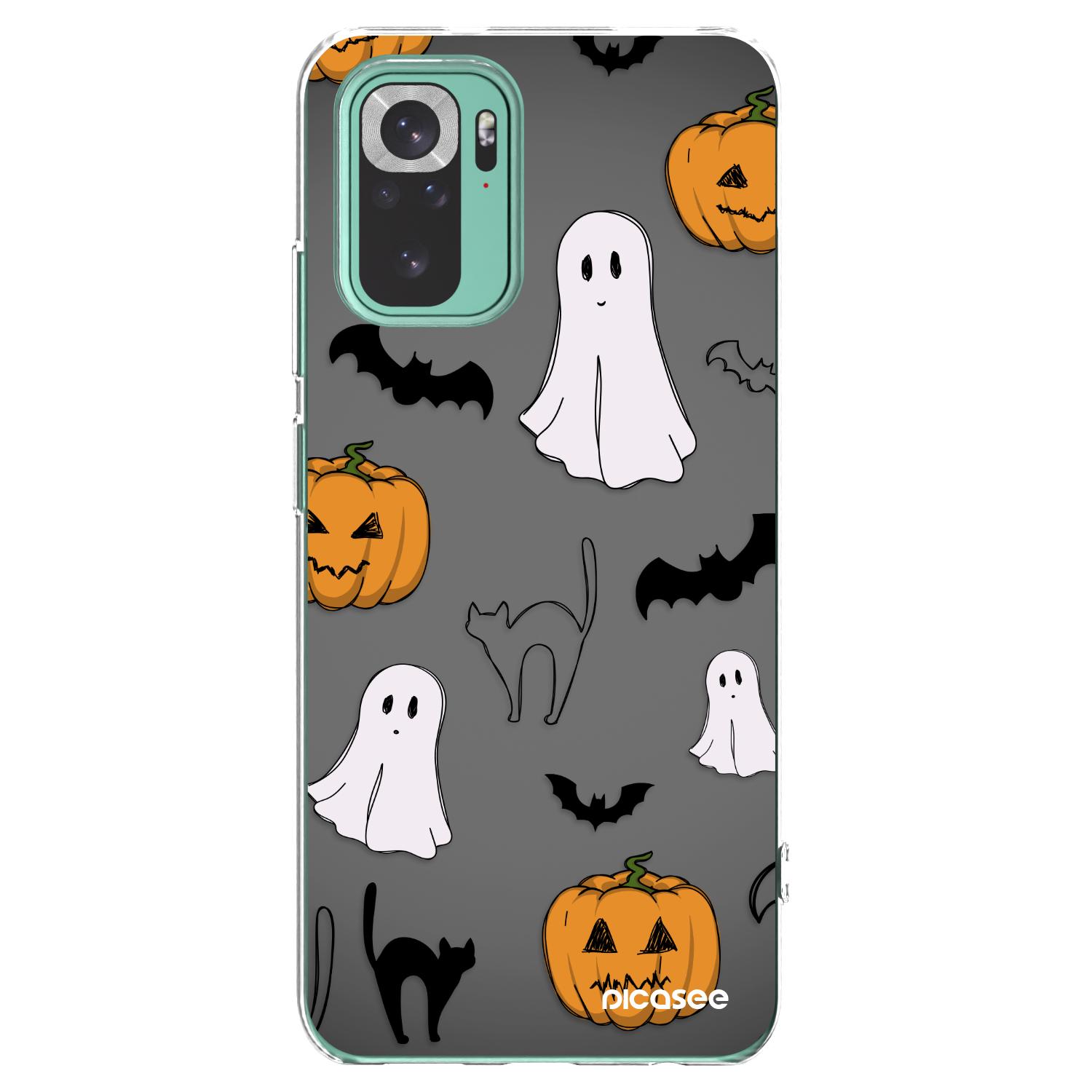 Picasee silikonski prozorni ovitek za Xiaomi Redmi Note 10 Pro - Spooky crew