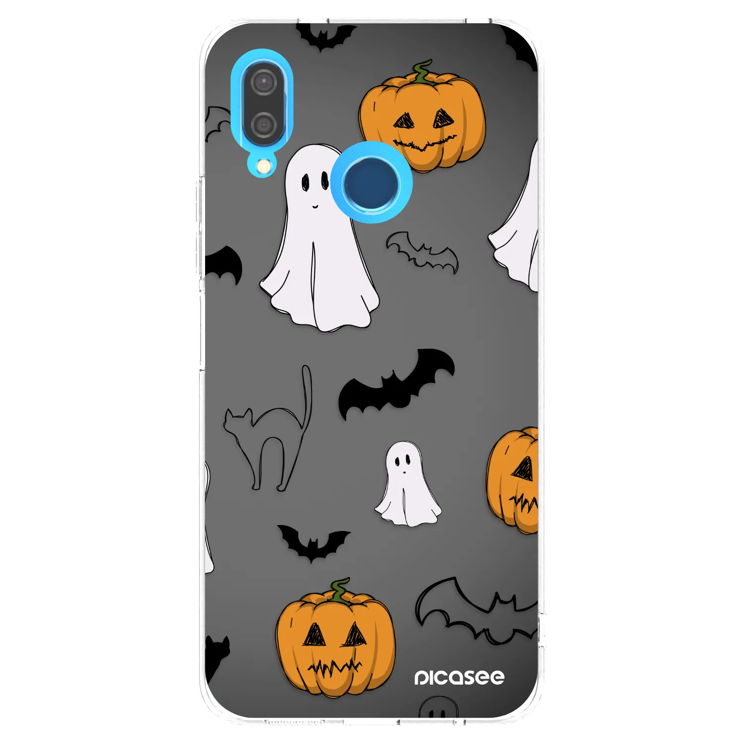 Picasee silikonski prozorni ovitek za Huawei P20 Lite - Spooky crew