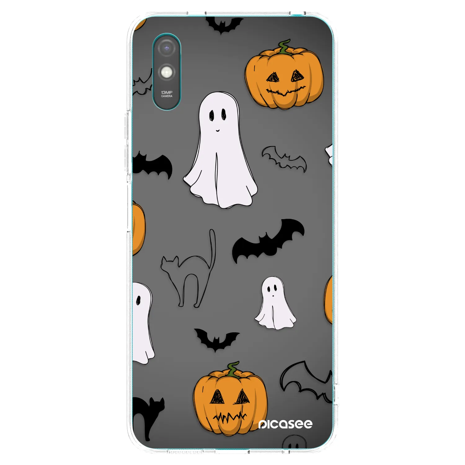 Picasee silikonski prozorni ovitek za Xiaomi Redmi 9AT - Spooky crew