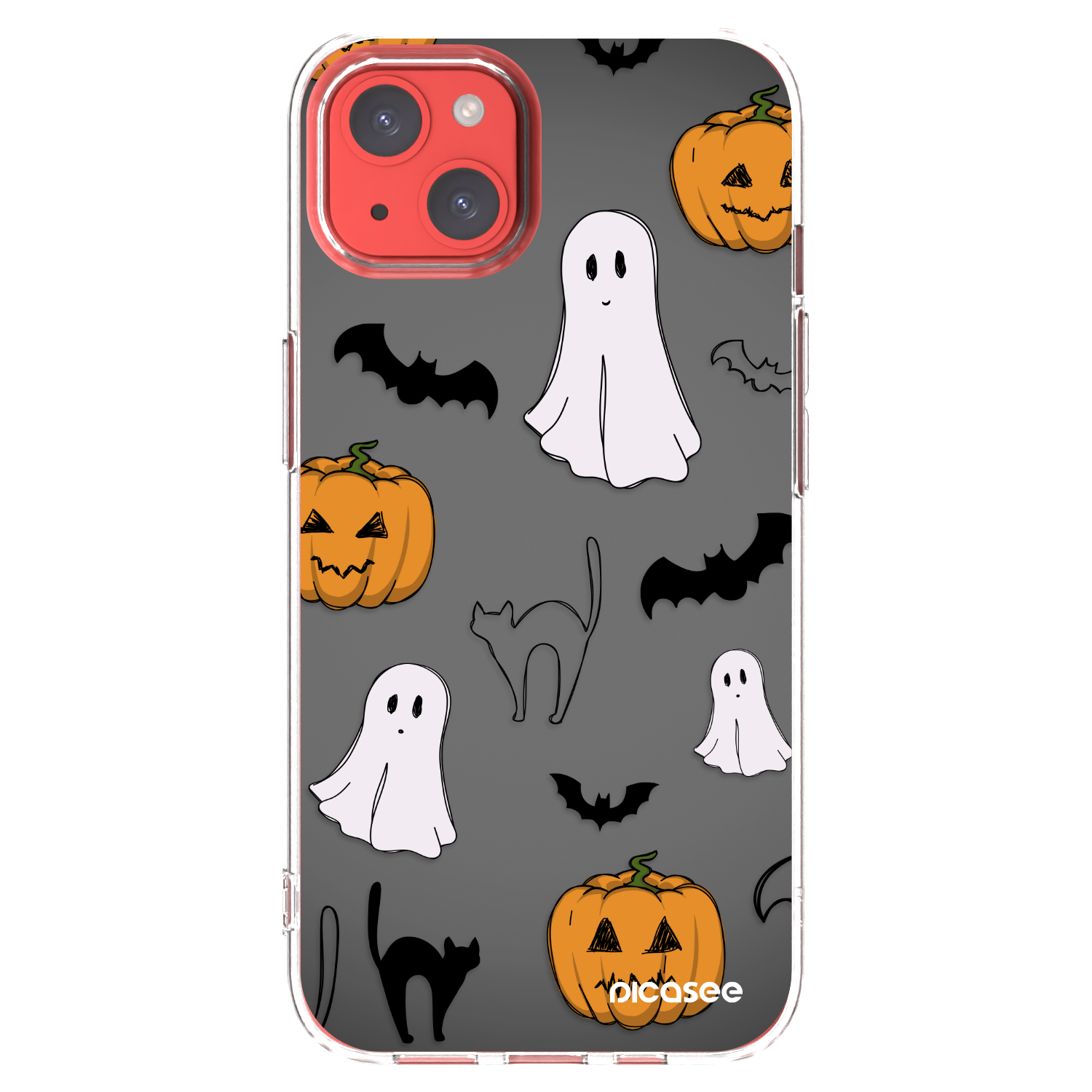 Picasee silikonski prozorni ovitek za Apple iPhone 13 - Spooky crew