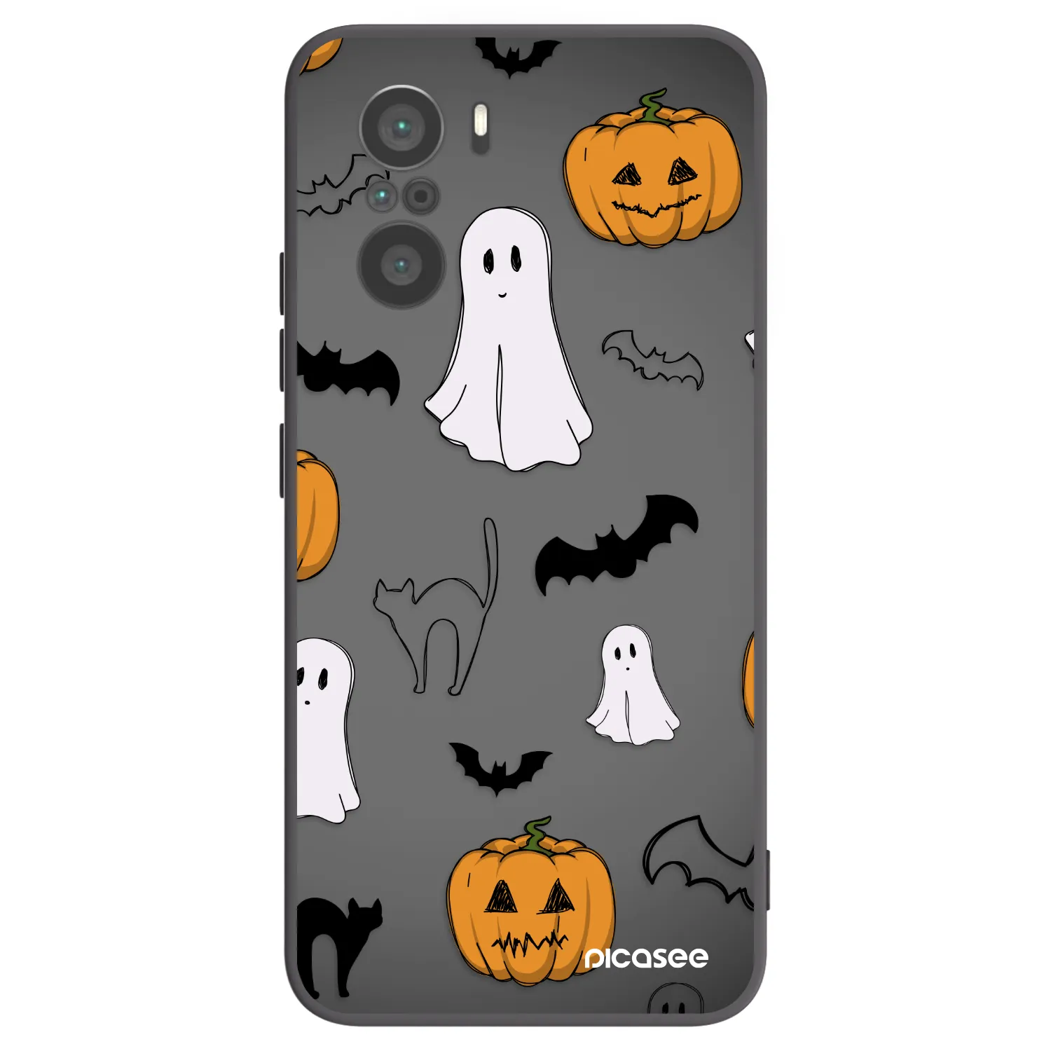 Picasee silikonski črni ovitek za Xiaomi Poco F3 - Spooky crew