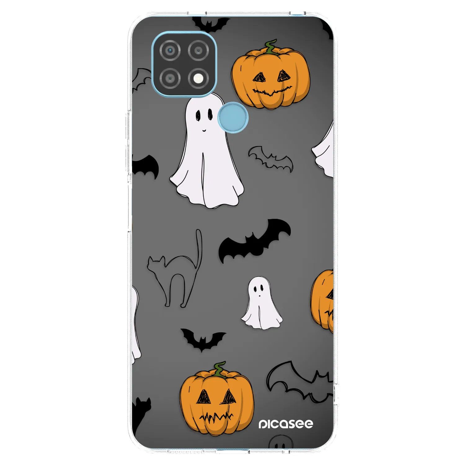 Picasee silikonski prozorni ovitek za Realme C21 - Spooky crew