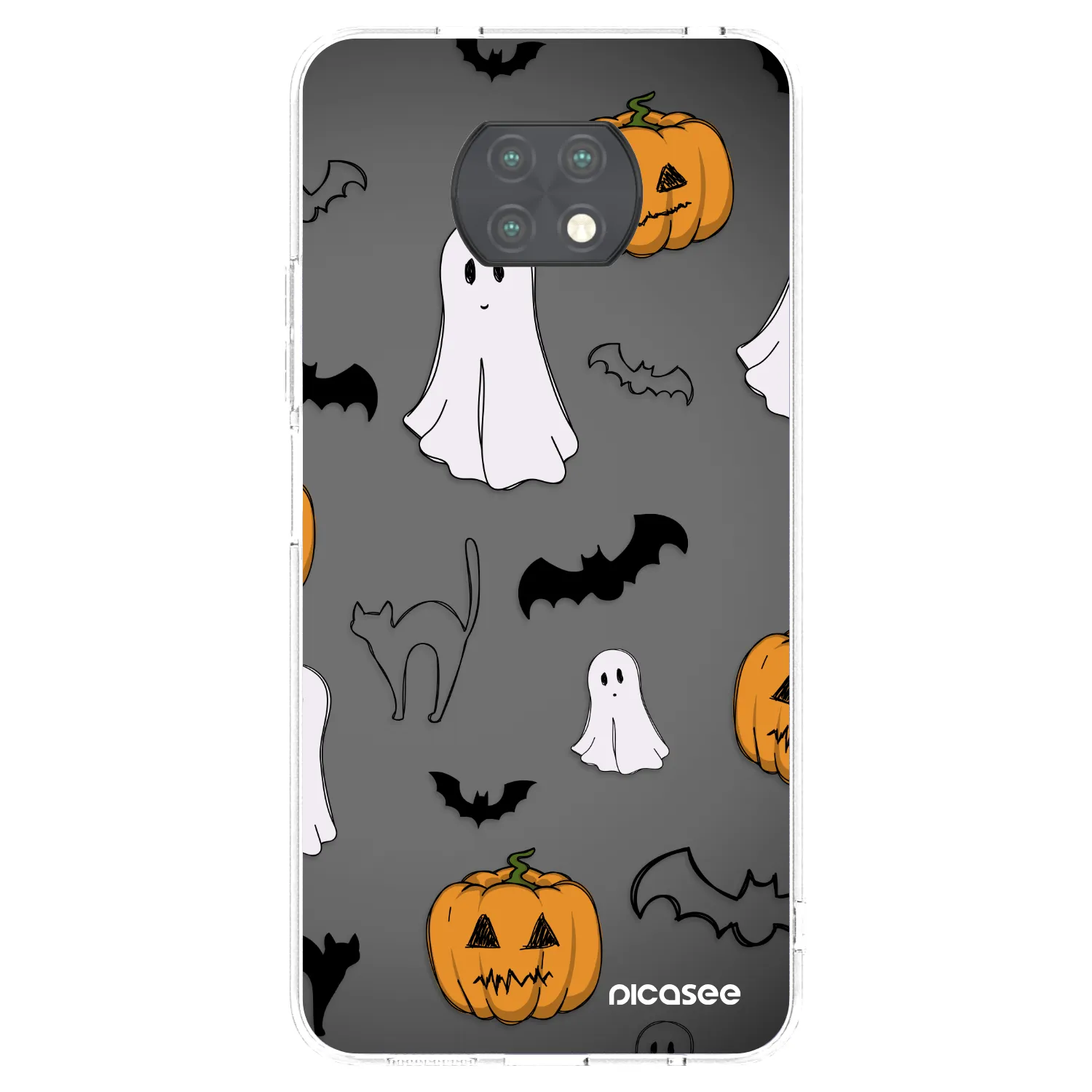 Picasee silikonski prozorni ovitek za Xiaomi Redmi Note 9T - Spooky crew