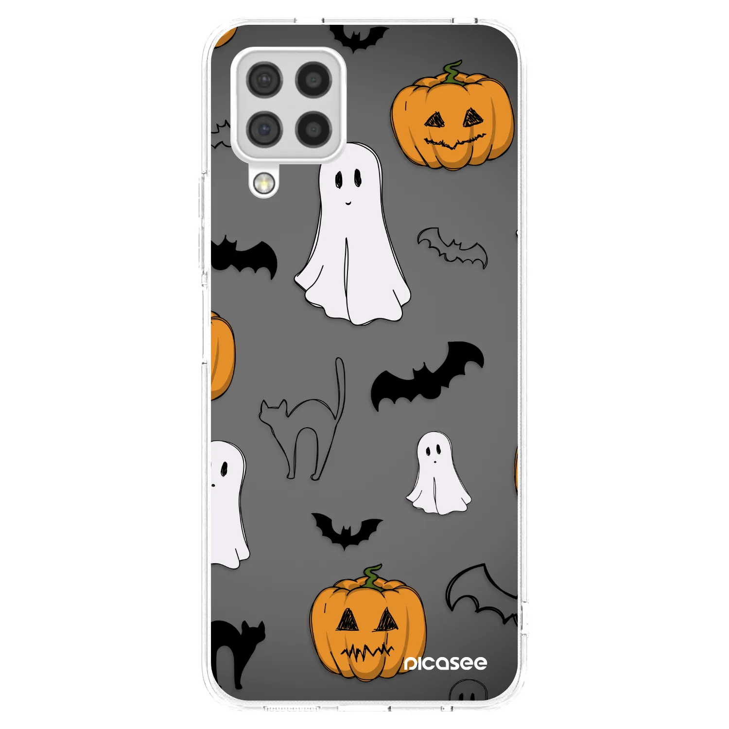 Picasee silikonski prozorni ovitek za Samsung Galaxy A22 A225F 4G - Spooky crew