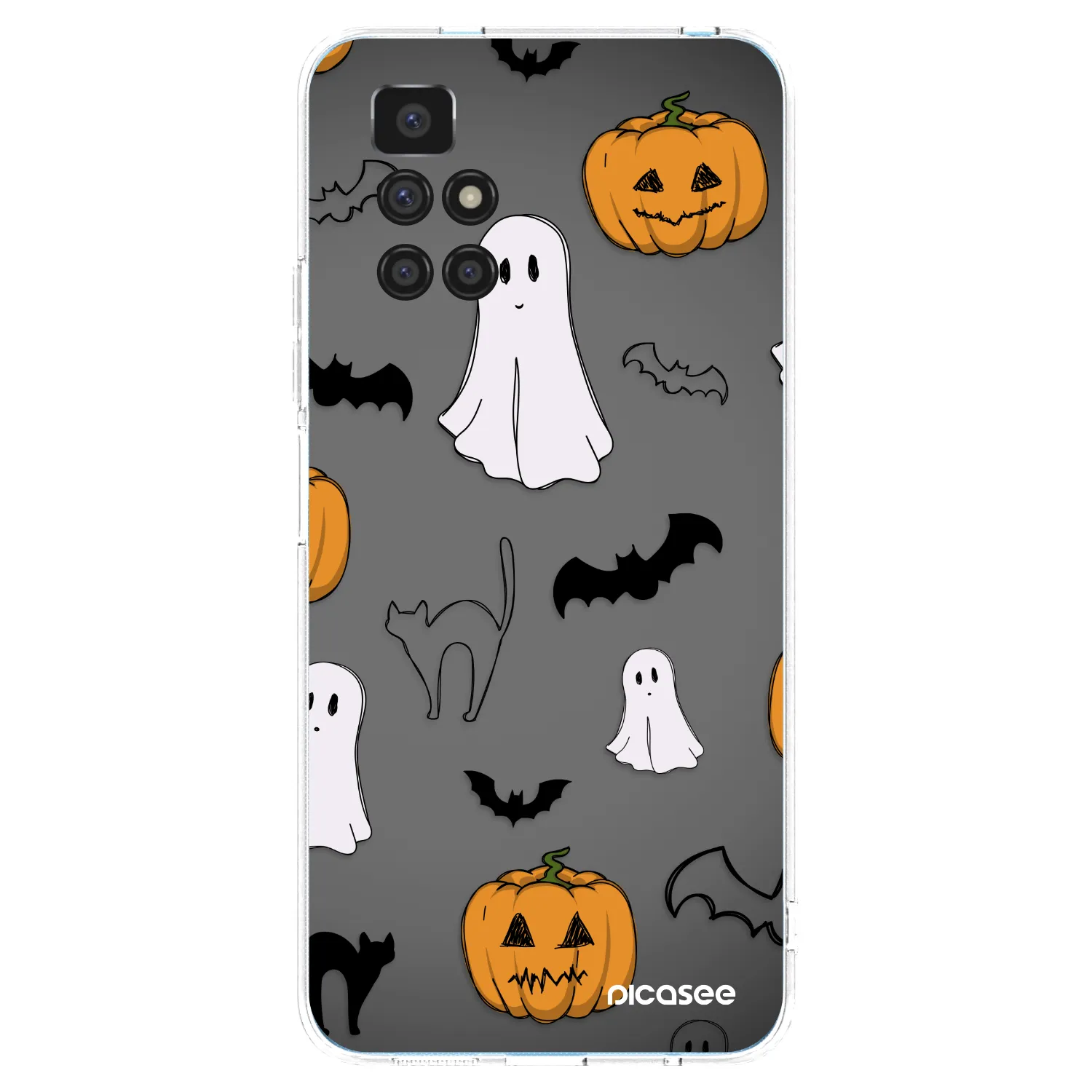 Picasee silikonski prozorni ovitek za Xiaomi Redmi 10 - Spooky crew