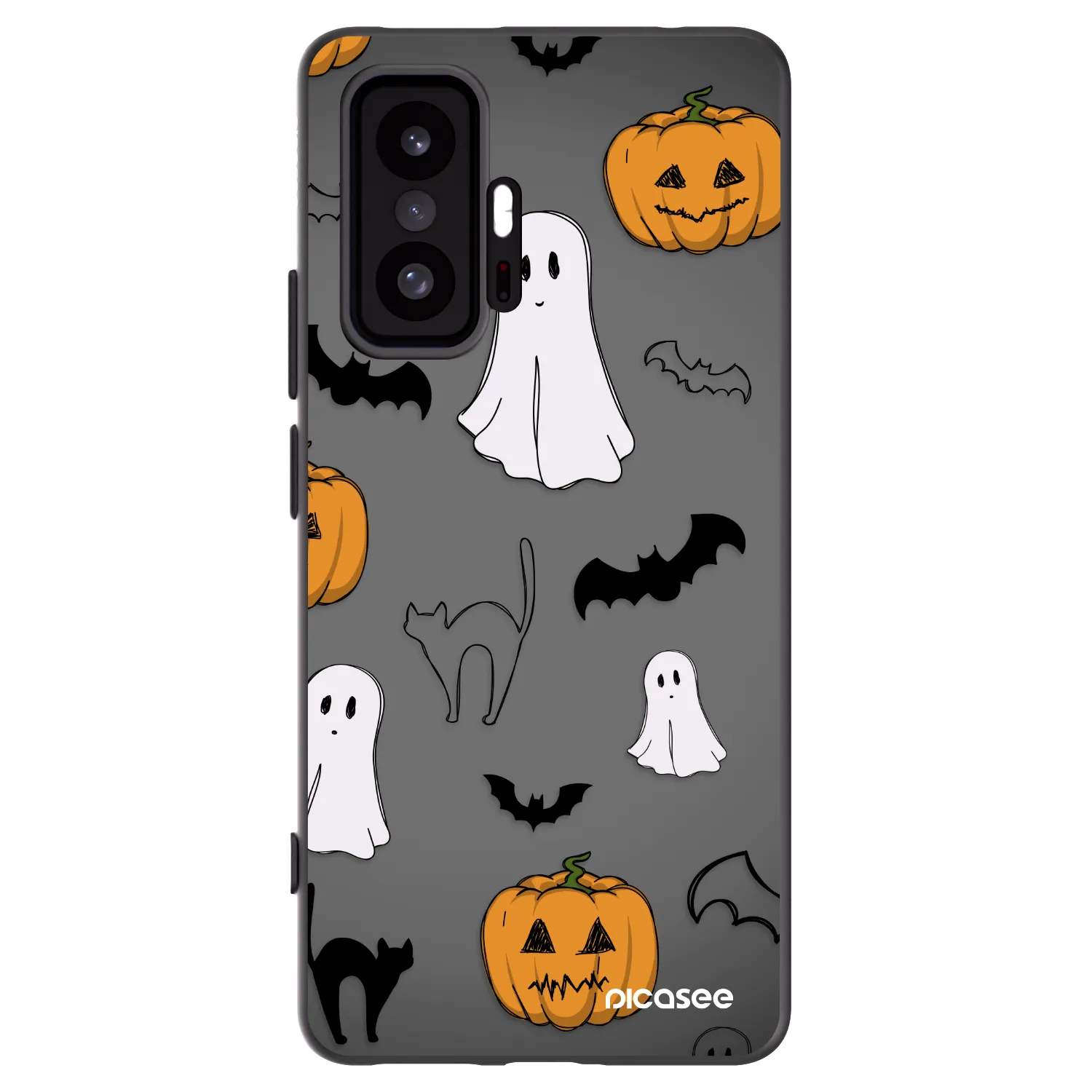 Picasee silikonski črni ovitek za Xiaomi 11T Pro - Spooky crew