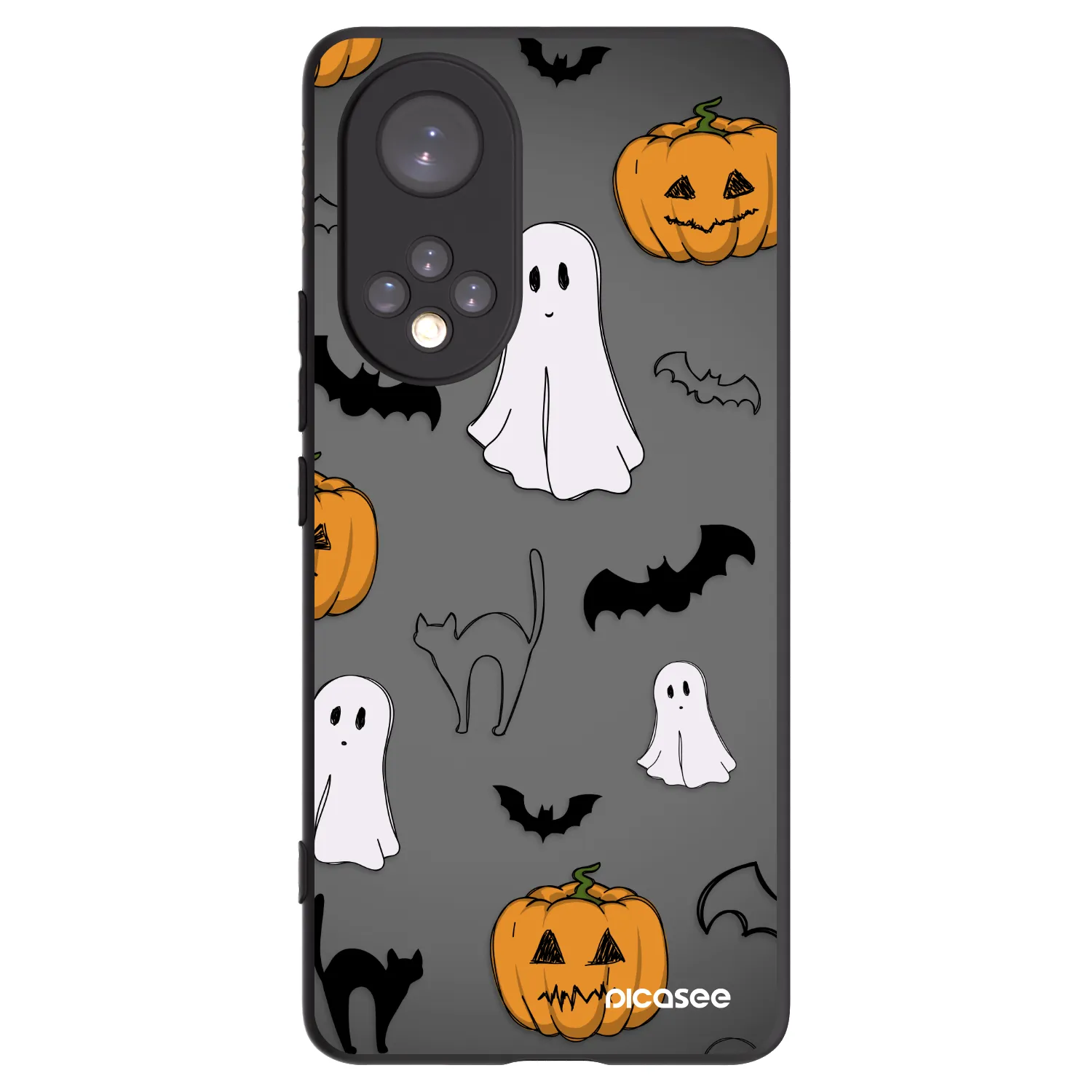 Picasee silikonski črni ovitek za Honor 50 5G - Spooky crew