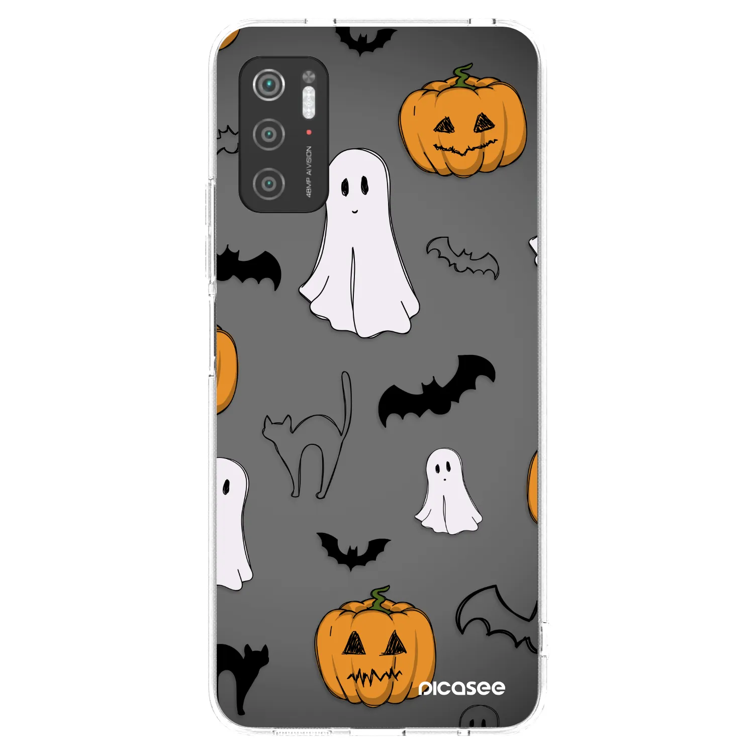 Picasee silikonski prozorni ovitek za Xiaomi Poco M3 Pro 5G - Spooky crew