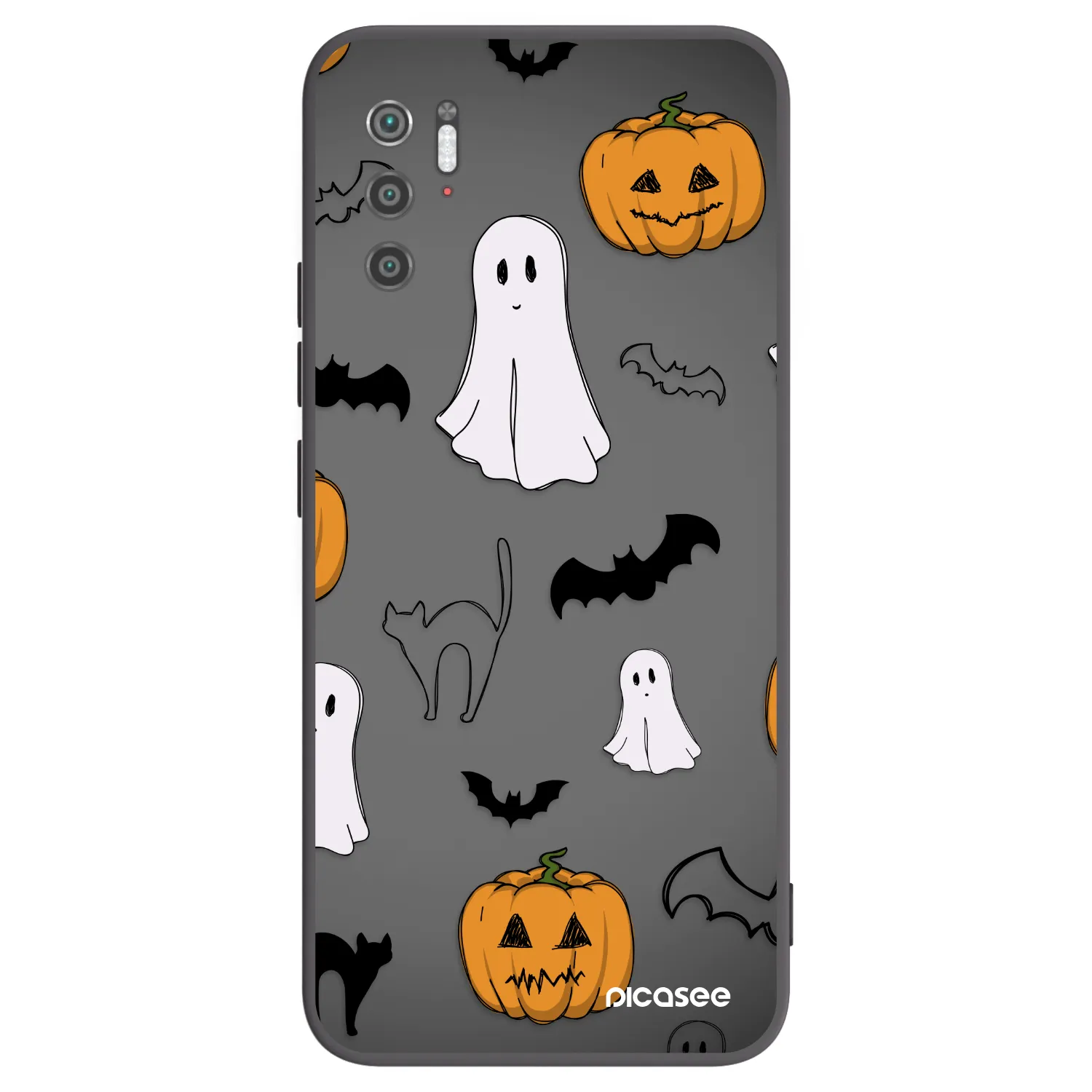 Picasee silikonski črni ovitek za Xiaomi Poco M3 Pro 5G - Spooky crew