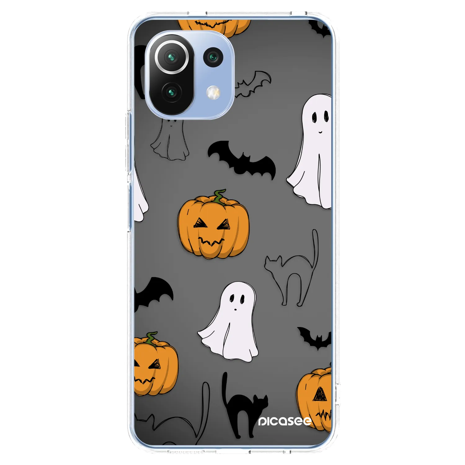 Picasee silikonski prozorni ovitek za Xiaomi 11 Lite 5G NE - Spooky crew