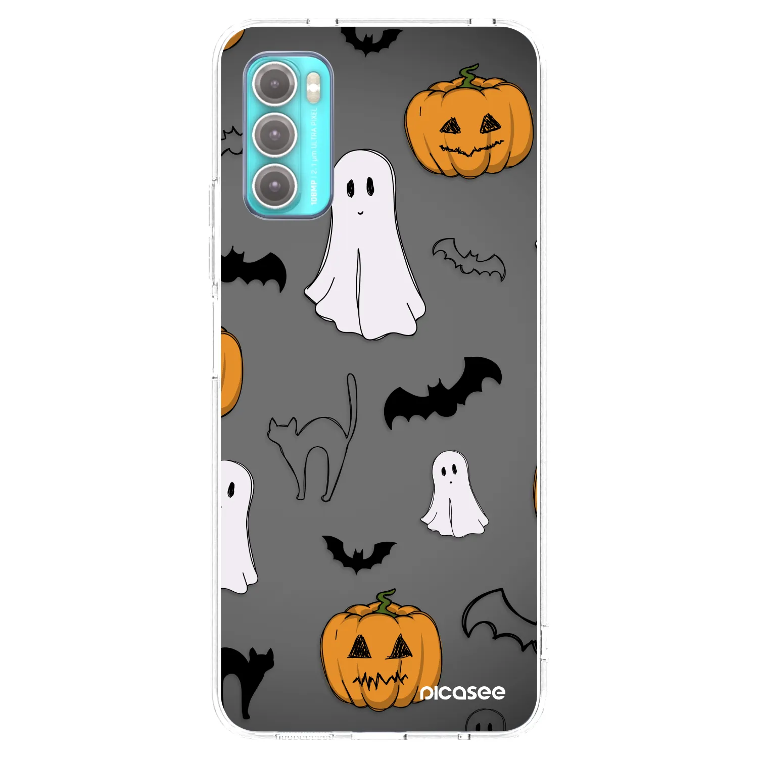 Picasee silikonski prozorni ovitek za Motorola Moto G60 - Spooky crew