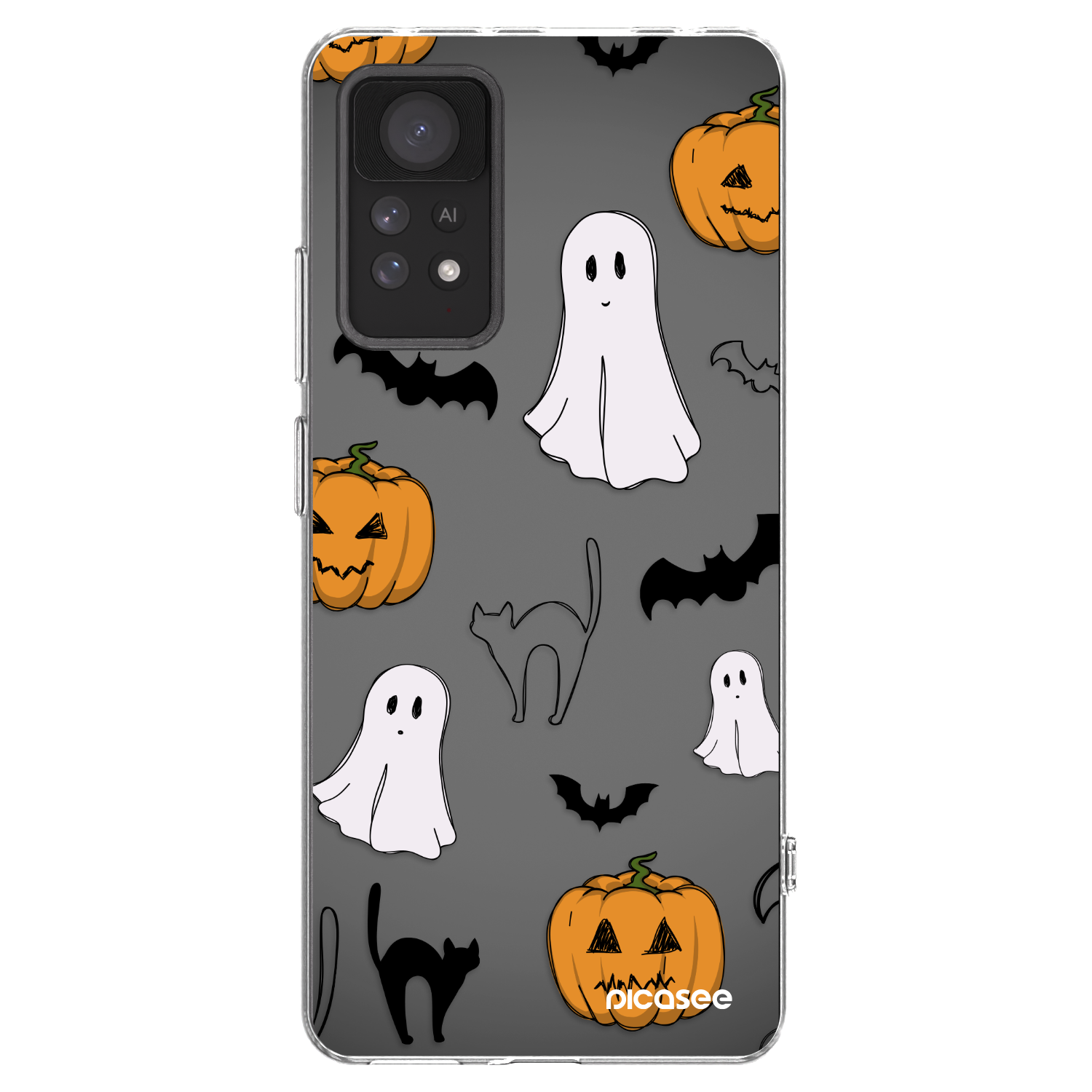 Picasee silikonski prozorni ovitek za Xiaomi Redmi Note 11 Pro - Spooky crew