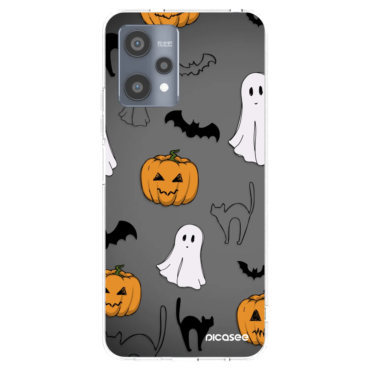 Picasee silikonski prozorni ovitek za Realme 9 Pro 5G - Spooky crew