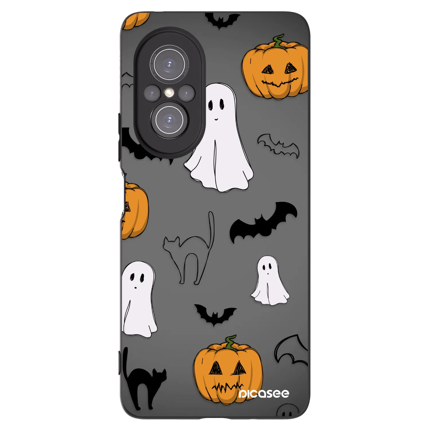 Picasee silikonski črni ovitek za Huawei Nova 9 SE - Spooky crew