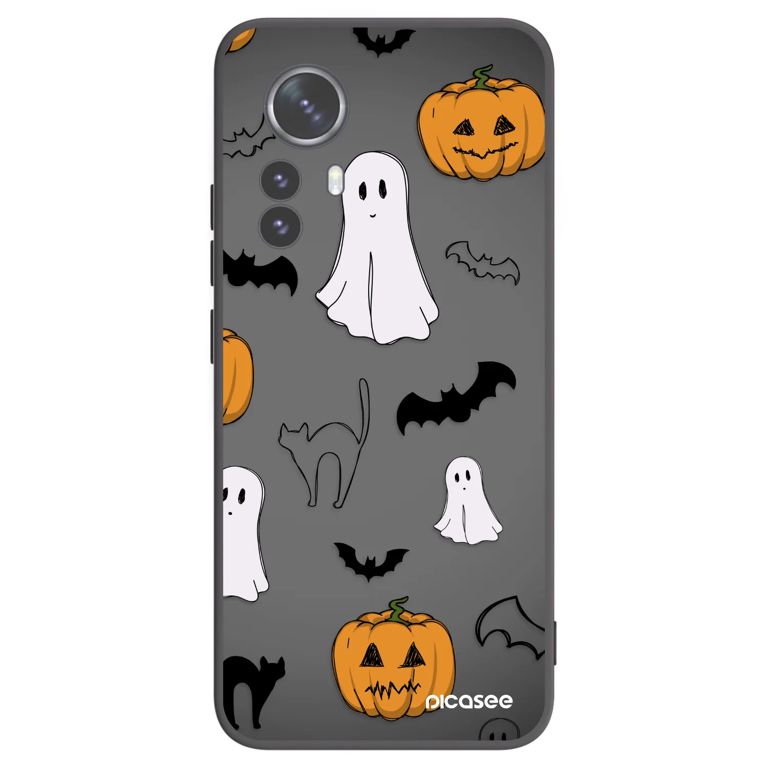 Picasee silikonski črni ovitek za Xiaomi 12 Pro - Spooky crew