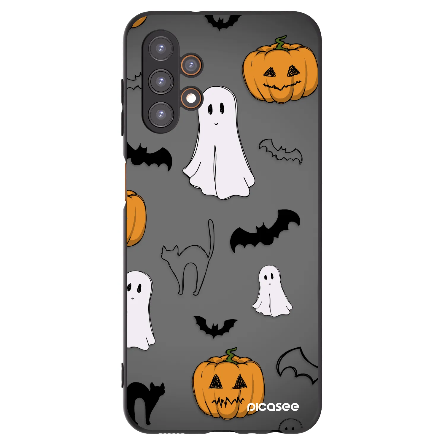 Picasee silikonski črni ovitek za Samsung Galaxy A13 4G A135 - Spooky crew