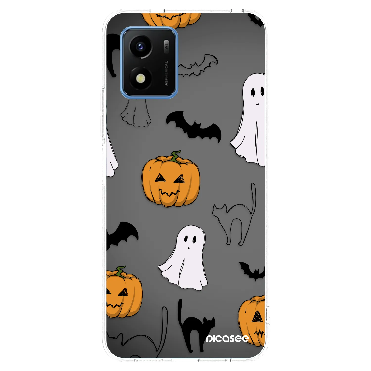 Picasee silikonski prozorni ovitek za Vivo Y01 - Spooky crew