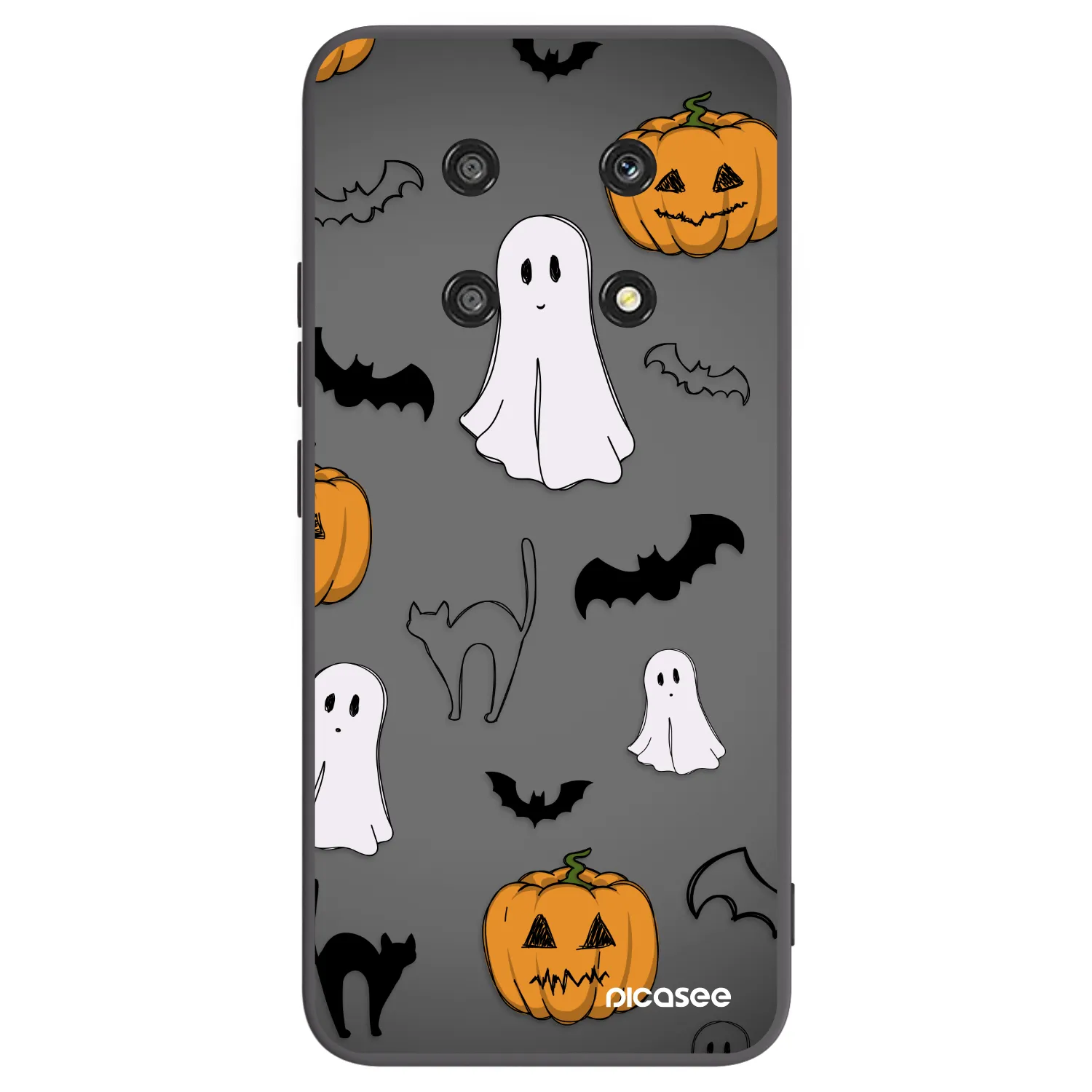 Picasee silikonski črni ovitek za Honor Magic4 Lite 5G - Spooky crew