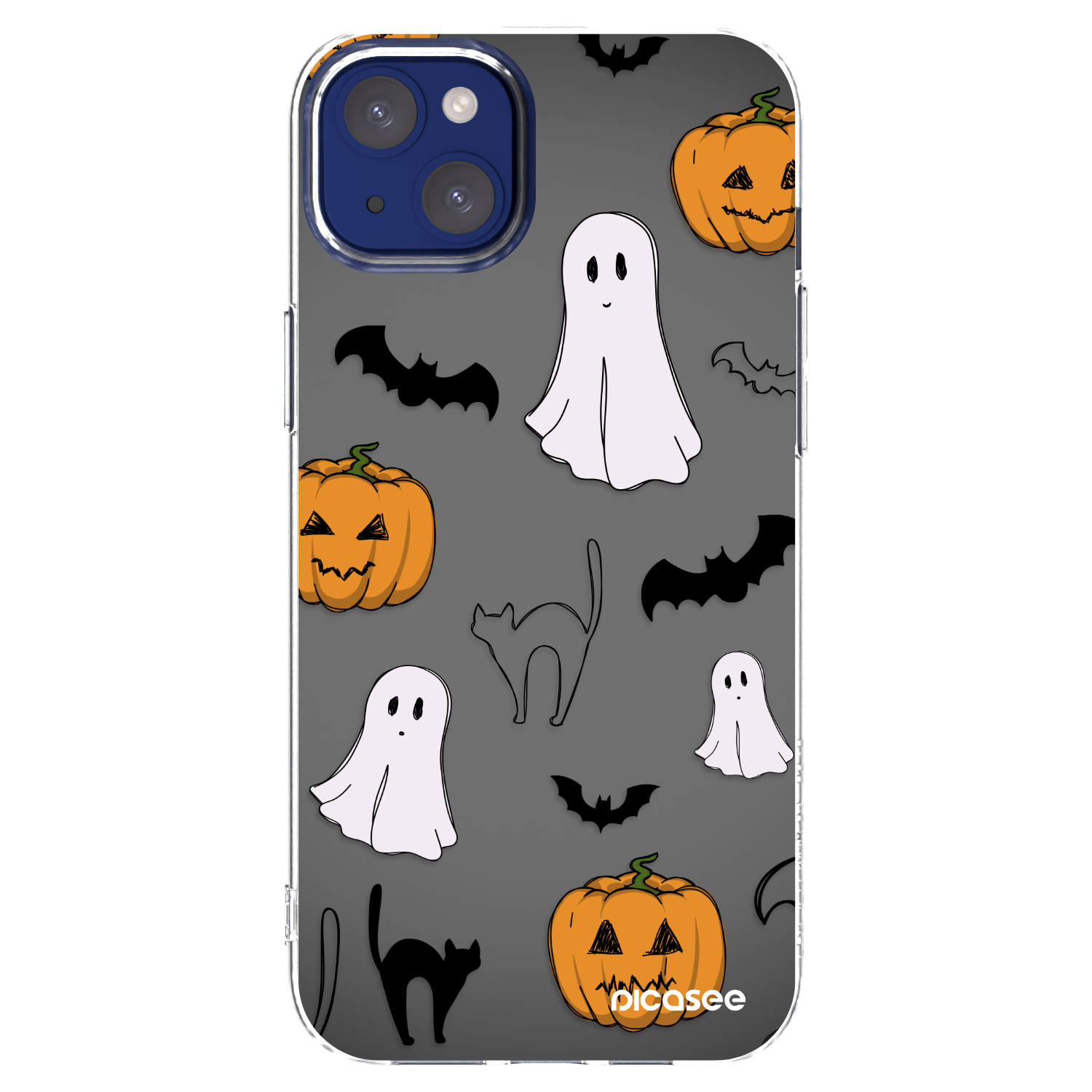 Picasee silikonski prozorni ovitek za Apple iPhone 14 Plus - Spooky crew