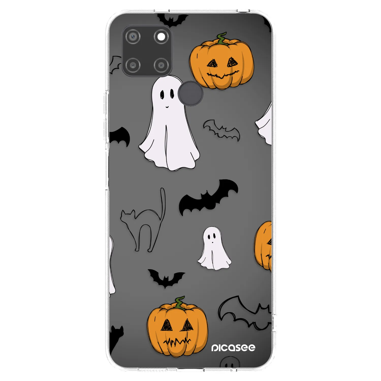 Picasee silikonski prozorni ovitek za Realme C21Y - Spooky crew